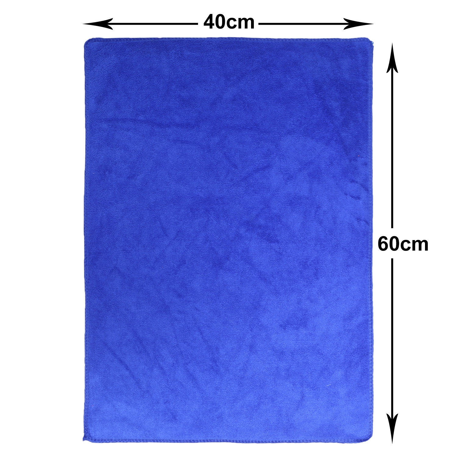 Kuber Industries Cleaning Cloths|Microfiber Highly Absorbent Wash Towels for Kitchen,Car,Window,24 x 16 Inch,Pack of 2 (Brown & Blue)
