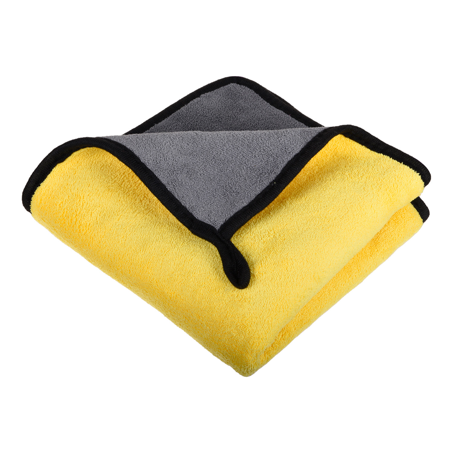 Kuber Industries Cleaning Towel  Reusable Cleaning Cloths for Kitchen  Duster Towel for Home Cleaning  400 GSM Cleaning Cloth Towel with Hanging Loop  40x60  Yellow
