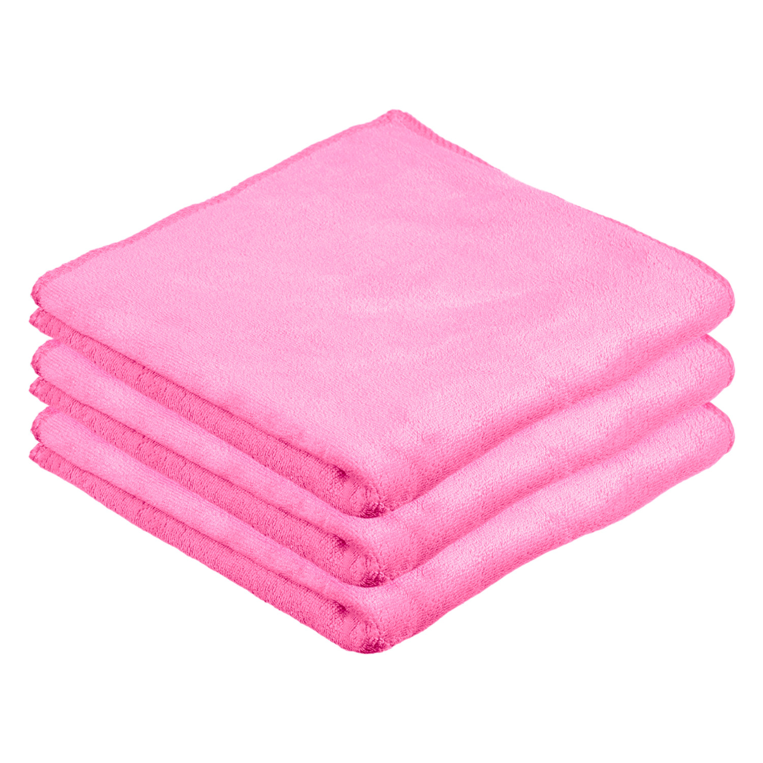 Kuber Industries Cleaning Towel | Reusable Cleaning Cloths for Kitchen | Duster Towel for Home Cleaning | 400 GSM Cleaning Cloth Towel for Car | Bike | 50x70 | Pink