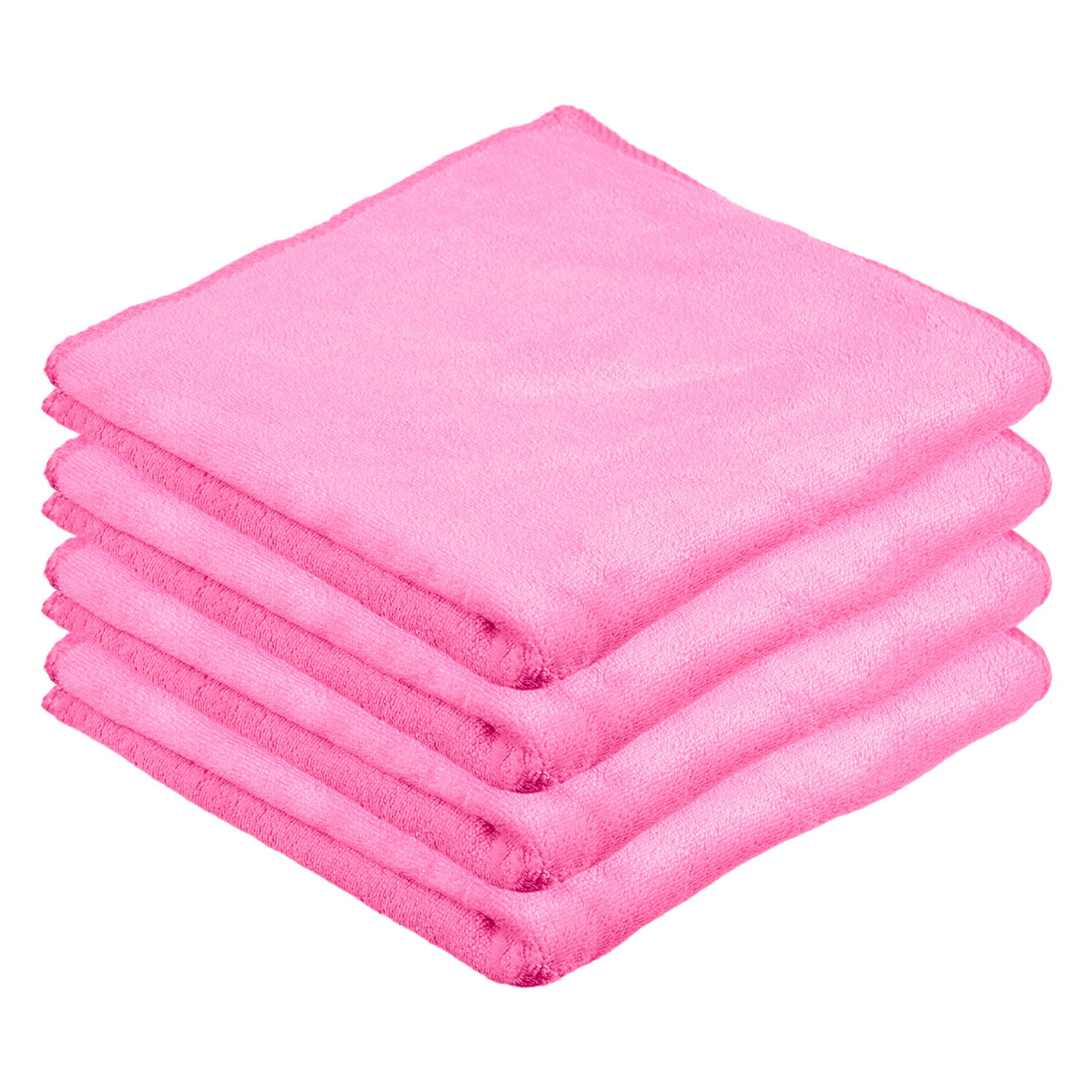 Kuber Industries Cleaning Towel | Reusable Cleaning Cloths for Kitchen | Duster Towel for Home Cleaning | 400 GSM Cleaning Cloth Towel for Car | Bike | 50x70 | Pink