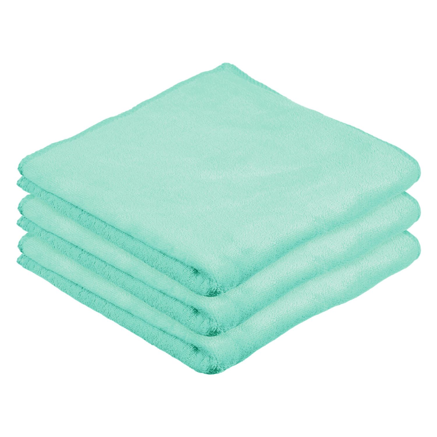 Kuber Industries Cleaning Towel | Reusable Cleaning Cloths for Kitchen | Duster Towel for Home Cleaning | 400 GSM Cleaning Cloth Towel for Car | Bike | 50x70 | Green