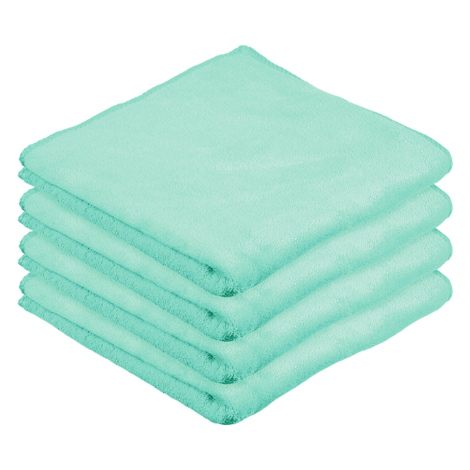 Kuber Industries Cleaning Towel | Reusable Cleaning Cloths for Kitchen | Duster Towel for Home Cleaning | 400 GSM Cleaning Cloth Towel for Car | Bike | 50x70 | Green