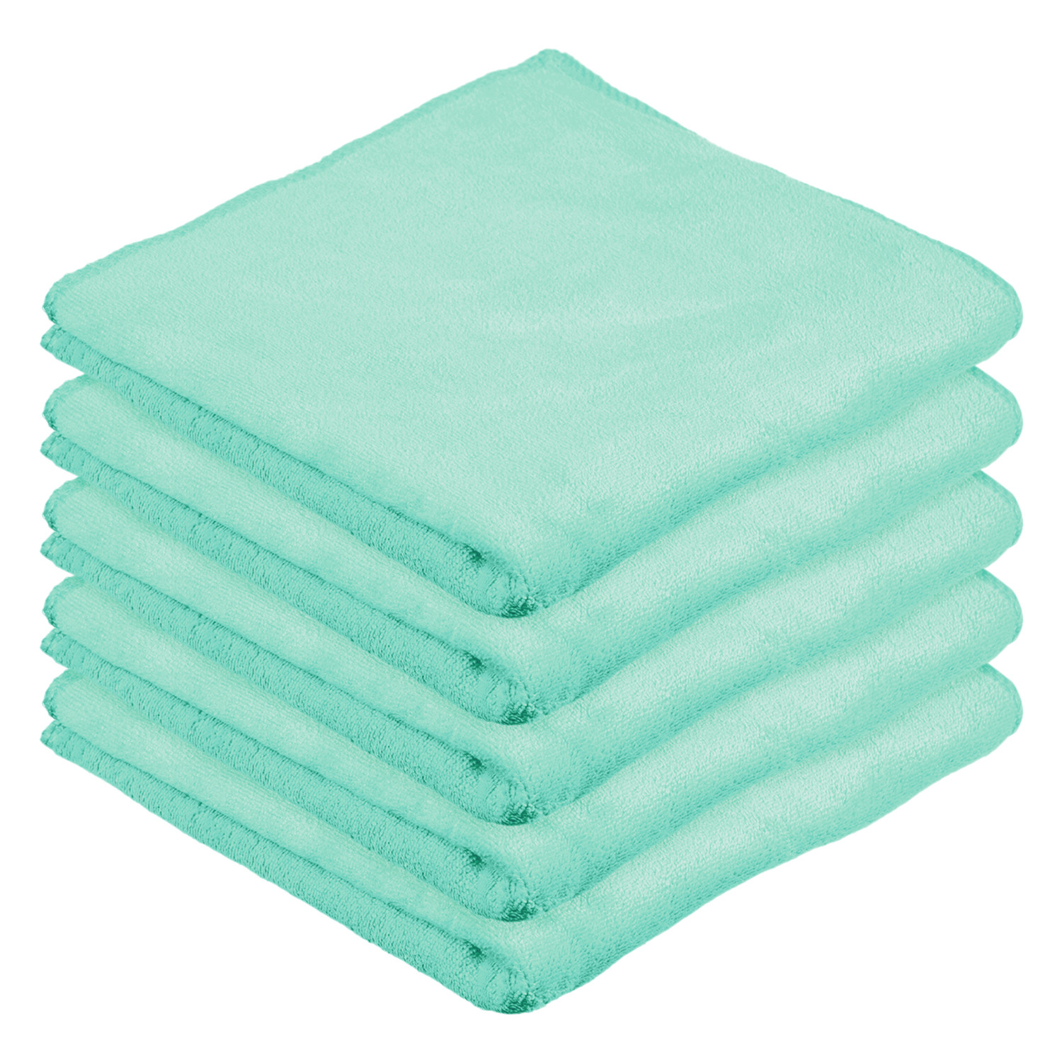 Kuber Industries Cleaning Towel | Reusable Cleaning Cloths for Kitchen | Duster Towel for Home Cleaning | 400 GSM Cleaning Cloth Towel for Car | Bike | 50x70 | Green