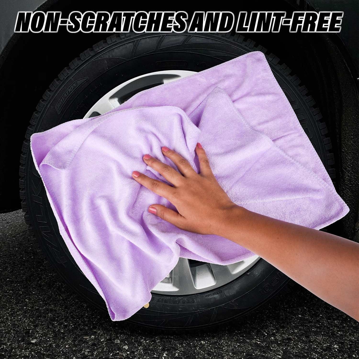 Kuber Industries Cleaning Towel | Reusable Cleaning Cloths for Kitchen | Duster Towel for Home Cleaning | 400 GSM Cleaning Cloth Towel for Car | Bike | 50x70 | Pack of 2 | Multi