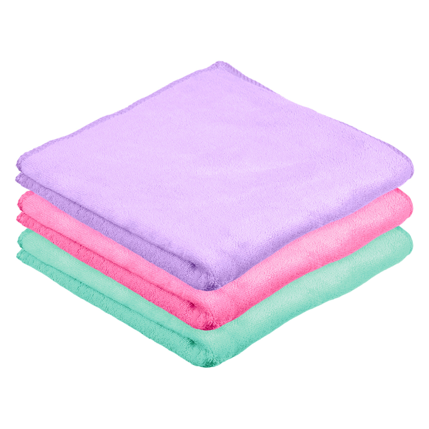 Kuber Industries Cleaning Towel | Reusable Cleaning Cloths for Kitchen | Duster Towel for Home Cleaning | 400 GSM Cleaning Cloth Towel for Car | Bike | 50x70 | Pack of 3 | Multi