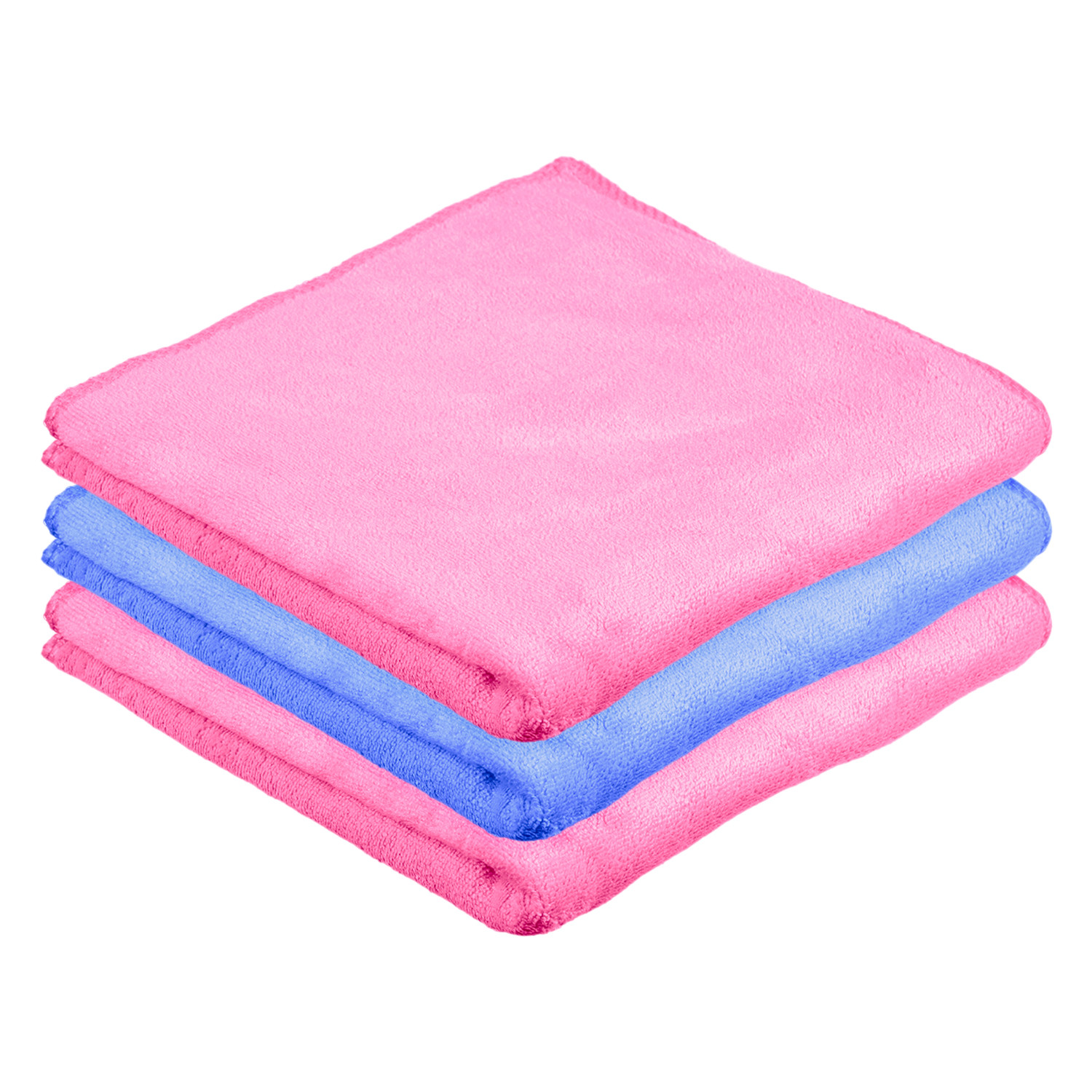 Kuber Industries Cleaning Towel | Reusable Cleaning Cloths for Kitchen | Duster Towel for Home Cleaning | 400 GSM Cleaning Cloth Towel for Car | Bike | 50x70 | Pack of 3 | Multi