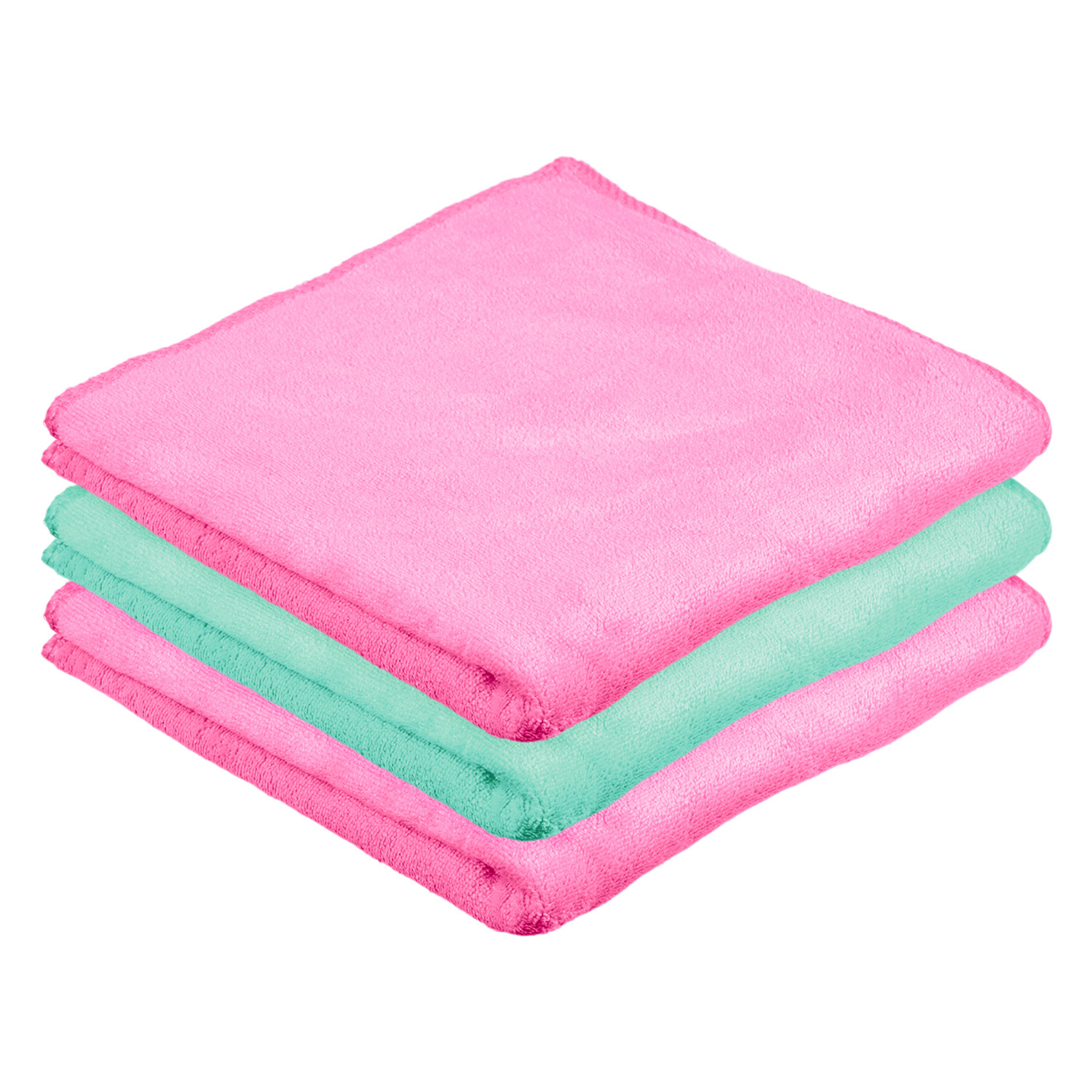 Kuber Industries Cleaning Towel | Reusable Cleaning Cloths for Kitchen | Duster Towel for Home Cleaning | 400 GSM Cleaning Cloth Towel for Car | Bike | 50x70 | Pack of 3 | Multi