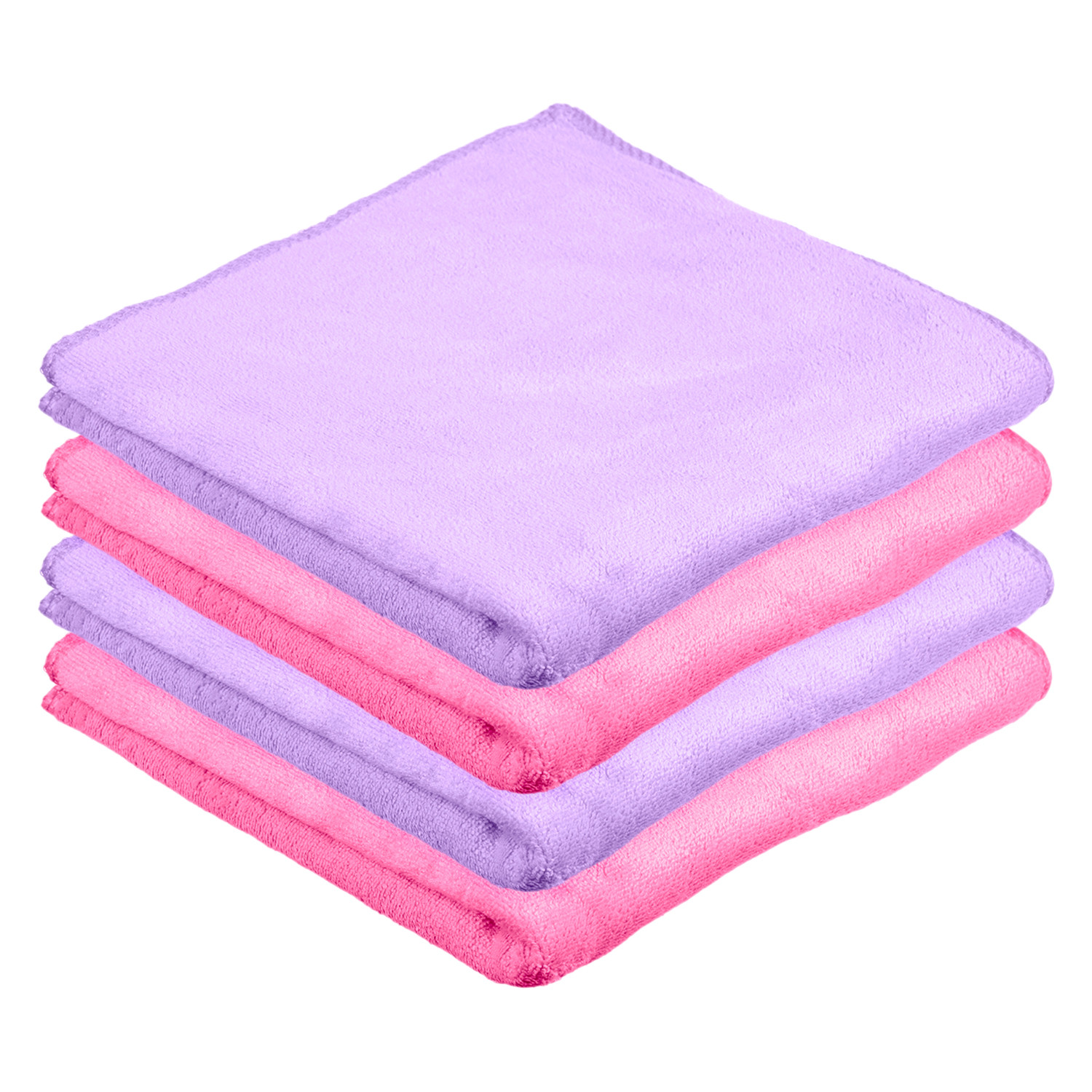 Kuber Industries Cleaning Towel | Reusable Cleaning Cloths for Kitchen | Duster Towel for Home Cleaning | 400 GSM Cleaning Cloth Towel for Car | Bike | 50x70 | Pack of 4 | Multi
