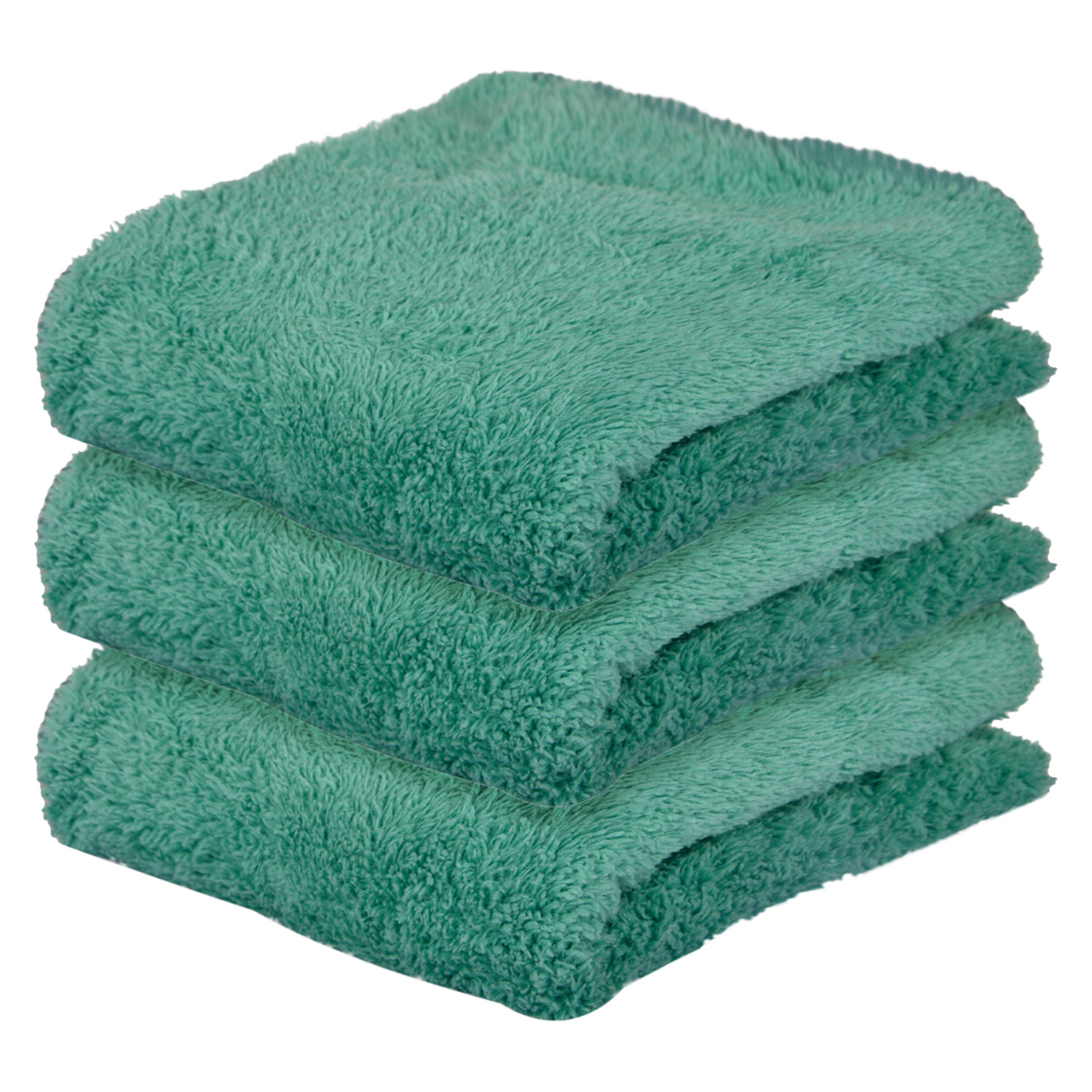Kuber Industries Cleaning Towel | Reusable Cleaning Cloths for Kitchen | Duster Towel for Home Cleaning | 350 GSM Cleaning Cloth Towel for Car | Bike | 30x60 | Green