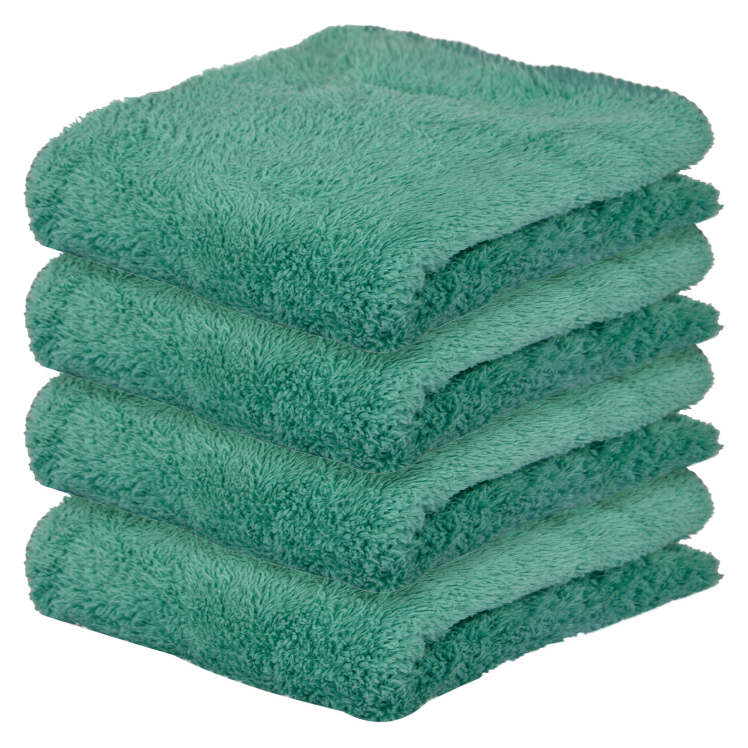 Kuber Industries Cleaning Towel | Reusable Cleaning Cloths for Kitchen | Duster Towel for Home Cleaning | 350 GSM Cleaning Cloth Towel for Car | Bike | 30x60 | Green