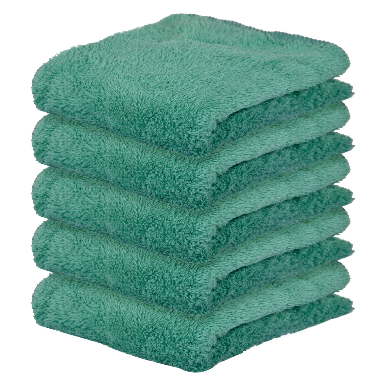 Kuber Industries Cleaning Towel | Reusable Cleaning Cloths for Kitchen | Duster Towel for Home Cleaning | 350 GSM Cleaning Cloth Towel for Car | Bike | 30x60 | Green