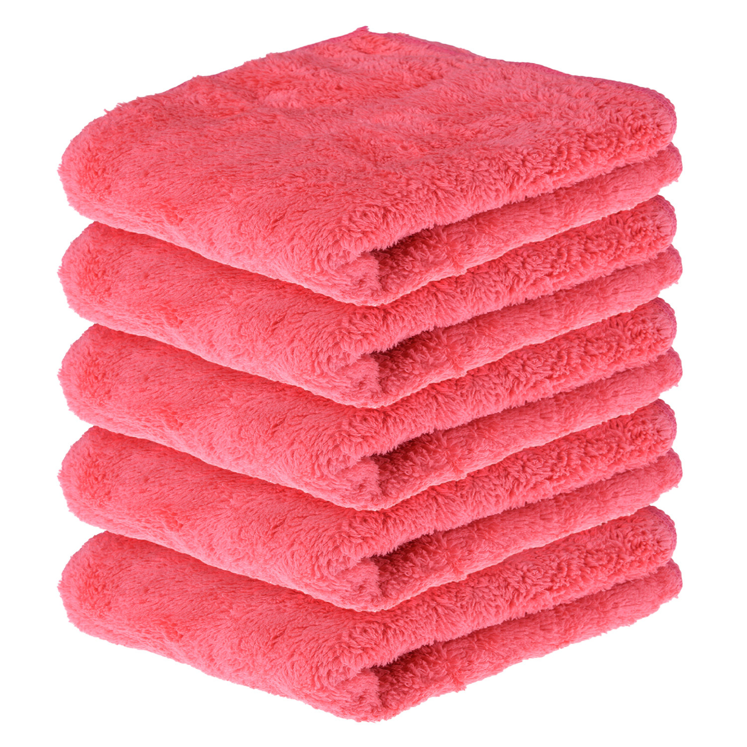 Kuber Industries Cleaning Towel | Reusable Cleaning Cloths for Kitchen | Duster Towel for Home Cleaning | 350 GSM Cleaning Cloth Towel for Car | Bike | 30x60 | Dark Pink