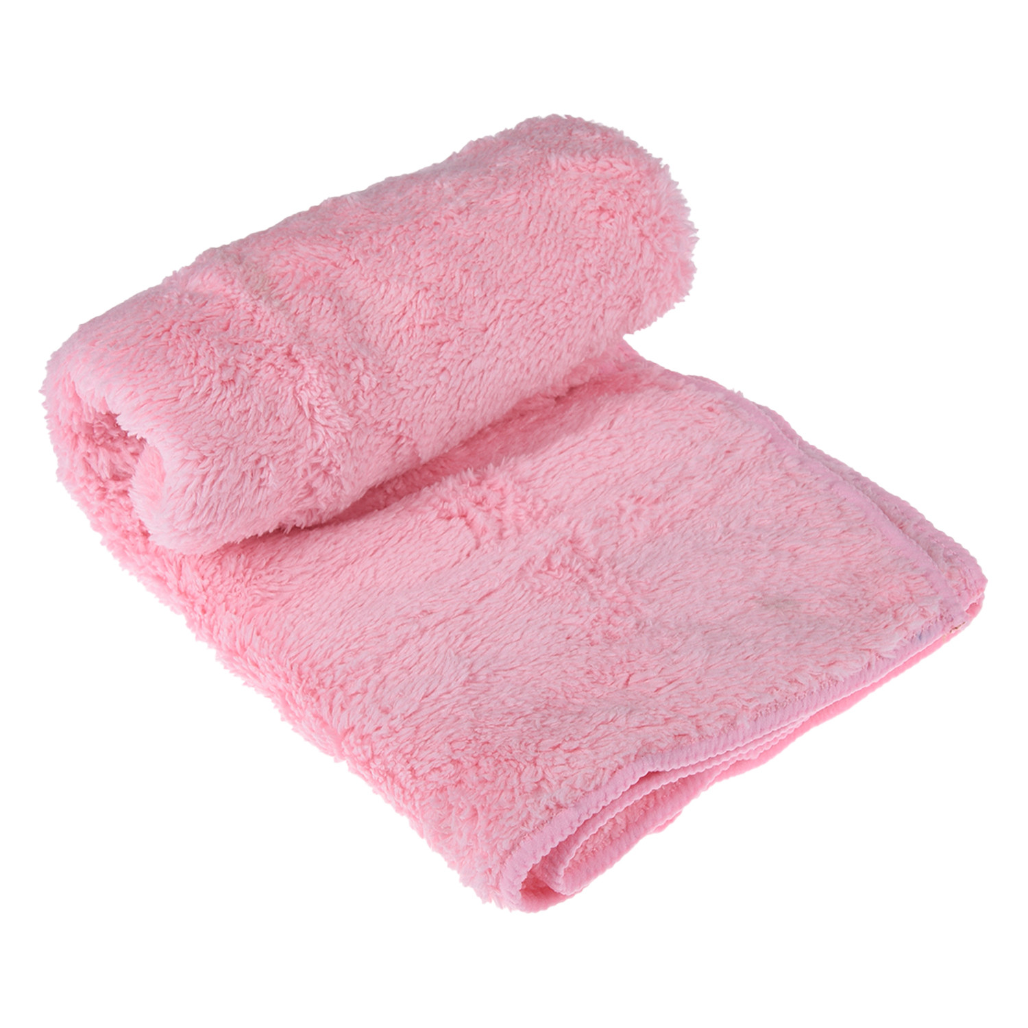 Kuber Industries Cleaning Towel | Reusable Cleaning Cloths for Kitchen | Duster Towel for Home Cleaning | 350 GSM Cleaning Cloth Towel for Car | Bike | 30x60 | Light Pink