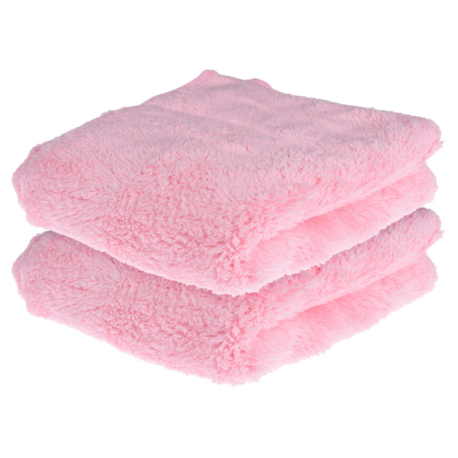 Kuber Industries Cleaning Towel | Reusable Cleaning Cloths for Kitchen | Duster Towel for Home Cleaning | 350 GSM Cleaning Cloth Towel for Car | Bike | 30x60 | Light Pink