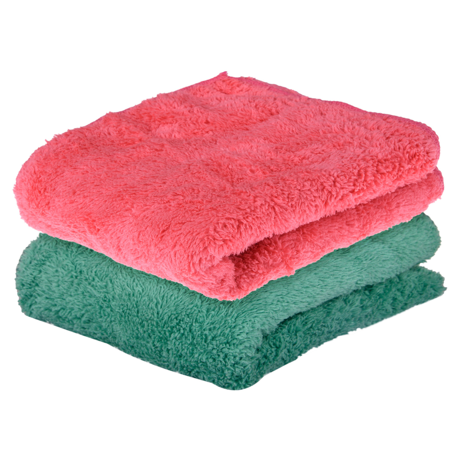 Kuber Industries Cleaning Towel | Reusable Cleaning Cloths for Kitchen | Duster Towel for Home Cleaning | 350 GSM Cleaning Cloth Towel for Car | Bike | 30x60 | Pack of 2 | Multi