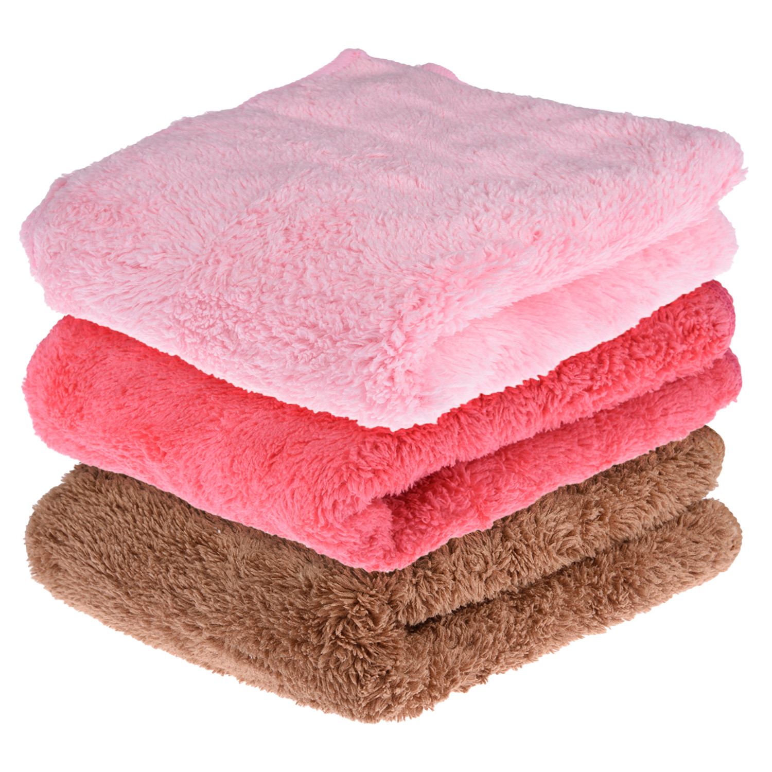 Kuber Industries Cleaning Towel | Reusable Cleaning Cloths for Kitchen | Duster Towel for Home Cleaning | 350 GSM Cleaning Cloth Towel for Car | Bike | 30x60 | Pack of 3 | Multi