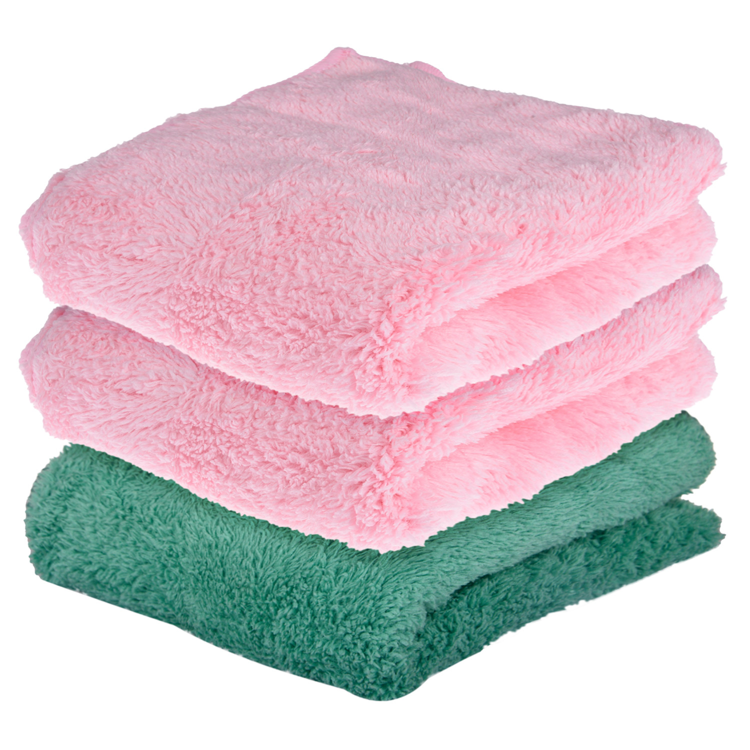Kuber Industries Cleaning Towel | Reusable Cleaning Cloths for Kitchen | Duster Towel for Home Cleaning | 350 GSM Cleaning Cloth Towel for Car | Bike | 30x60 | Pack of 3 | Multi