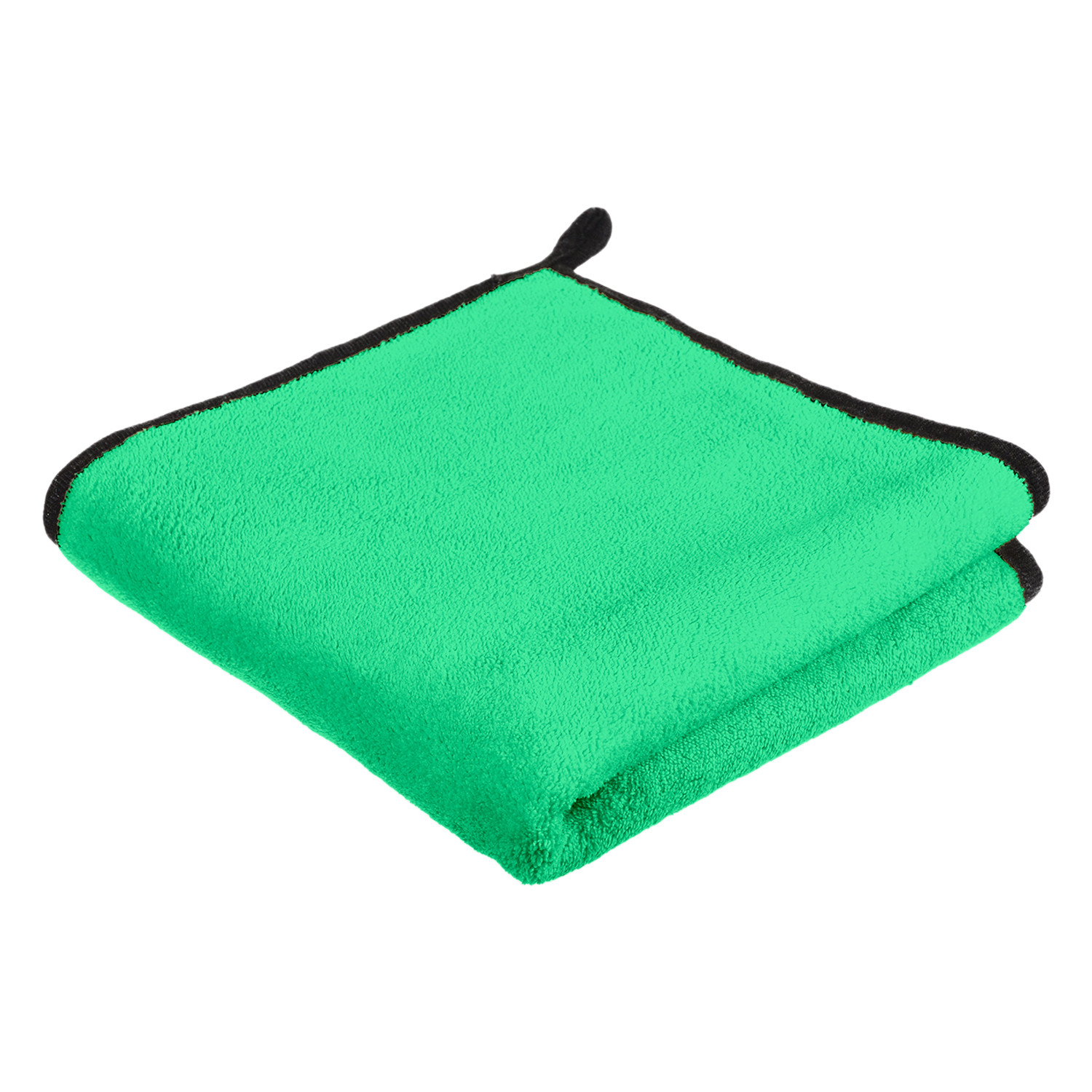 Kuber Industries Cleaning Towel | Reusable Cleaning Cloths for Kitchen | Duster Towel for Home Cleaning | 400 GSM Cleaning Cloth Towel with Hanging Loop | 40x60 | Green