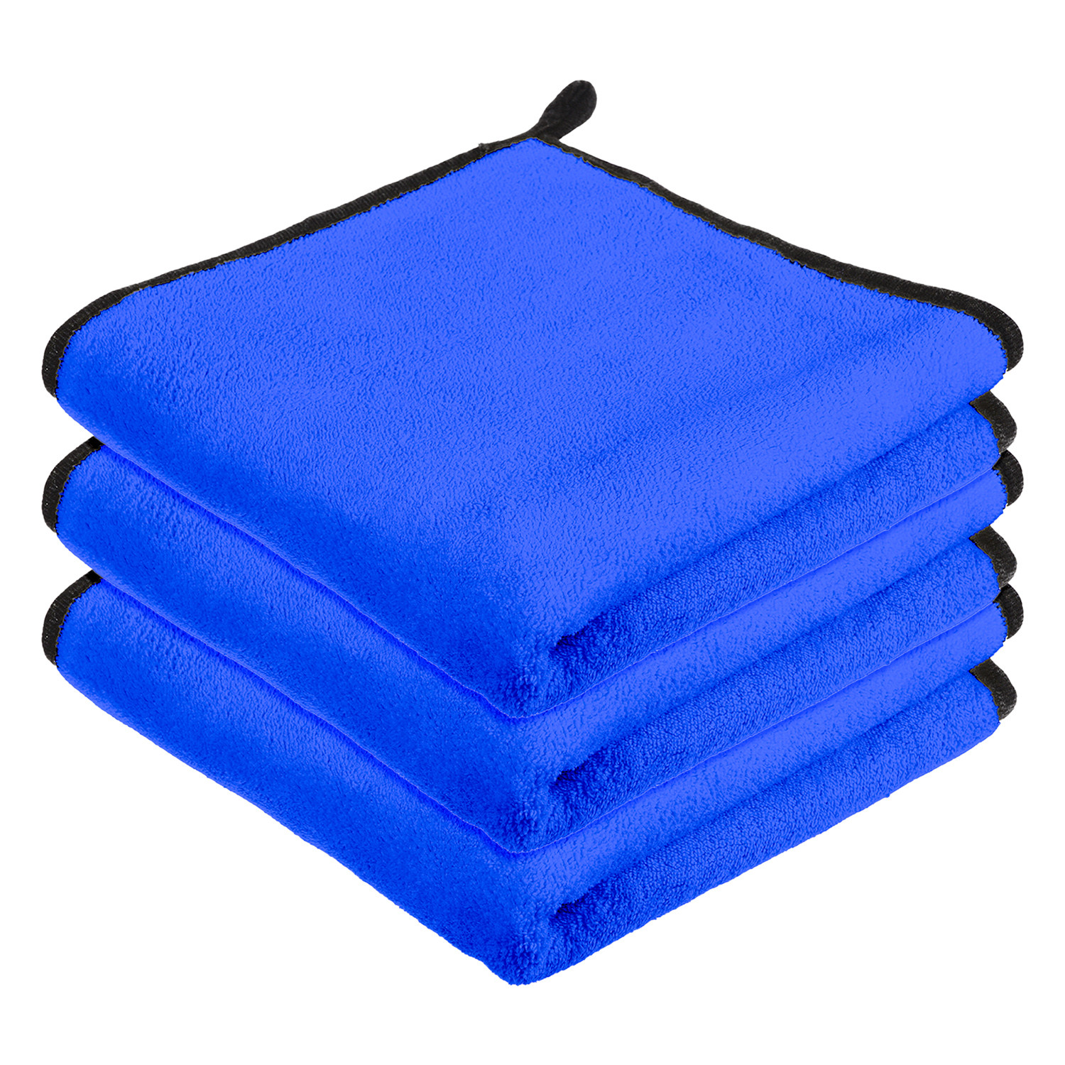 Kuber Industries Cleaning Towel | Reusable Cleaning Cloths for Kitchen | Duster Towel for Home Cleaning | 400 GSM Cleaning Cloth Towel with Hanging Loop | 40x60 | Blue
