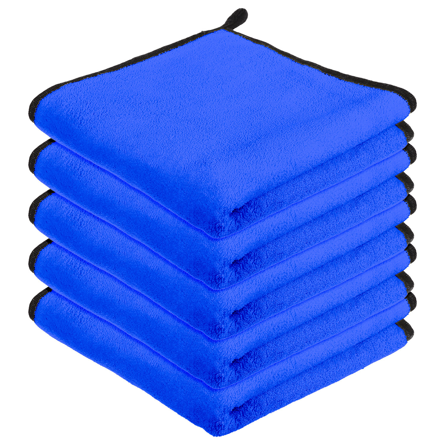 Kuber Industries Cleaning Towel | Reusable Cleaning Cloths for Kitchen | Duster Towel for Home Cleaning | 400 GSM Cleaning Cloth Towel with Hanging Loop | 40x60 | Blue