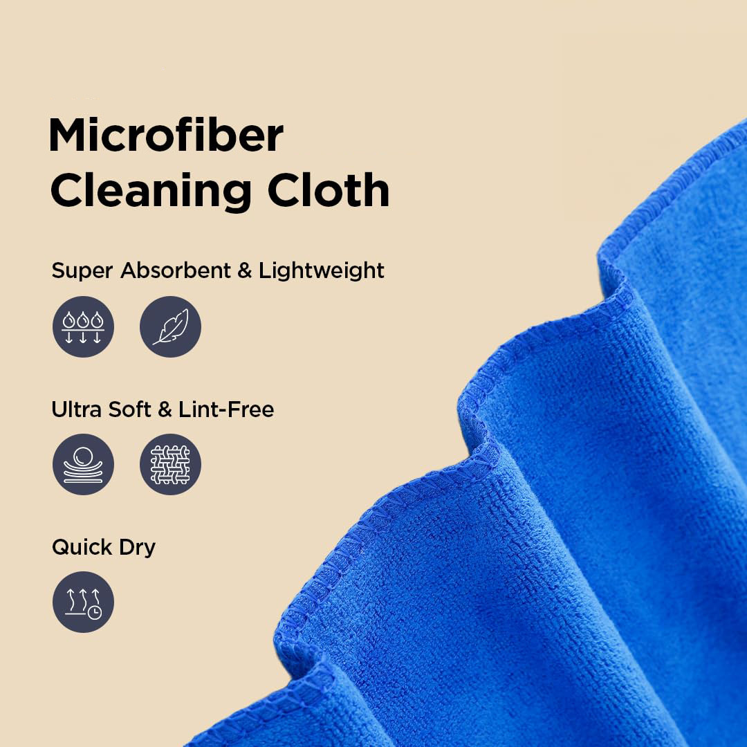 Kuber Industries Cleaning Towel | Reusable Cleaning Cloths for Kitchen | Duster Towel for Home Cleaning | 340 GSM Cleaning Cloth | 30x20 | SHXS2030 | Pack of 5 | Multicolor