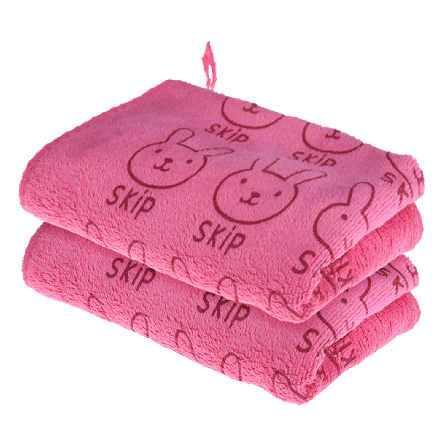 Kuber Industries Cleaning Towel | Reusable Cleaning Towel for Baby | Duster Towel for Home Cleaning | Skip Cleaning Cloth Towel with Hanging Loop | 30x40 |Pink