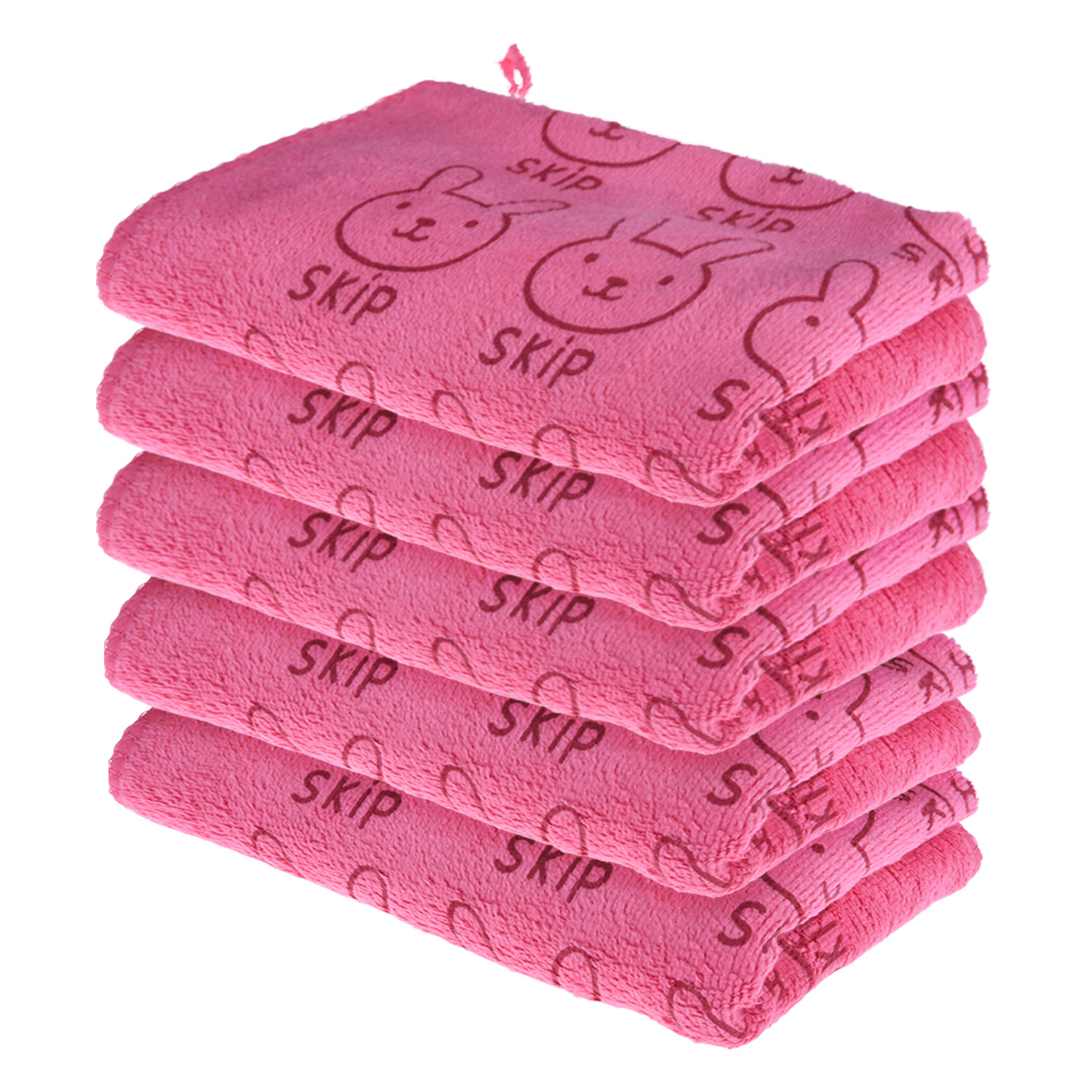Kuber Industries Cleaning Towel | Reusable Cleaning Towel for Baby | Duster Towel for Home Cleaning | Skip Cleaning Cloth Towel with Hanging Loop | 30x40 |Pink