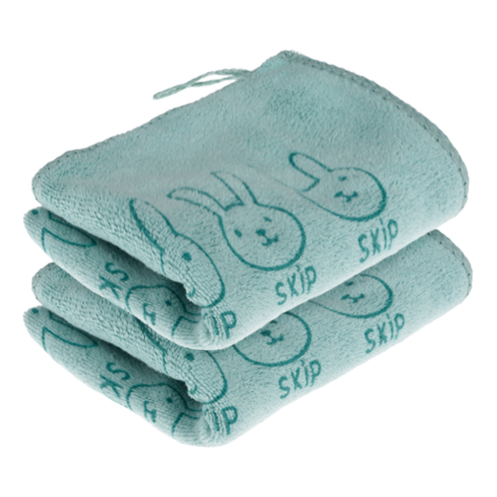 Kuber Industries Cleaning Towel | Reusable Cleaning Towel for Baby | Duster Towel for Home Cleaning | Skip Cleaning Cloth Towel with Hanging Loop | 30x40 |Green