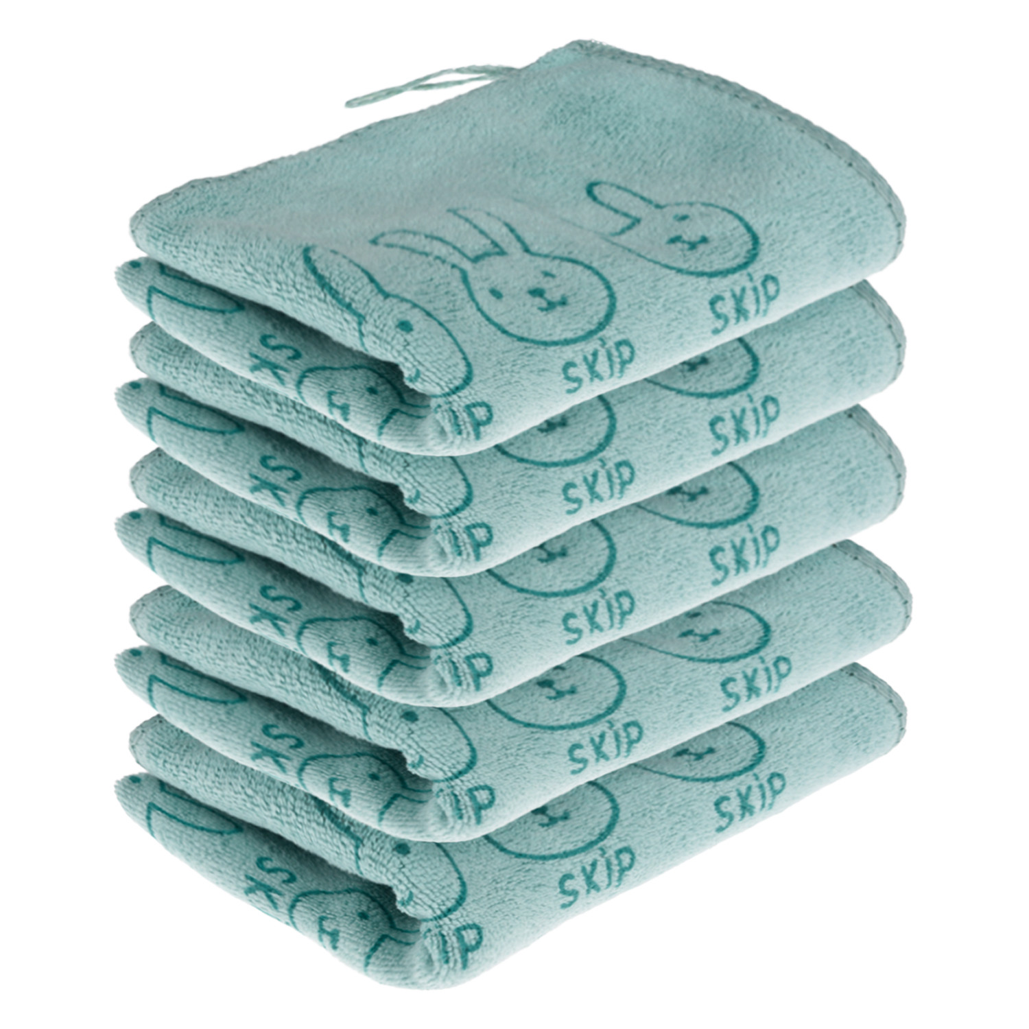 Kuber Industries Cleaning Towel | Reusable Cleaning Towel for Baby | Duster Towel for Home Cleaning | Skip Cleaning Cloth Towel with Hanging Loop | 30x40 |Green