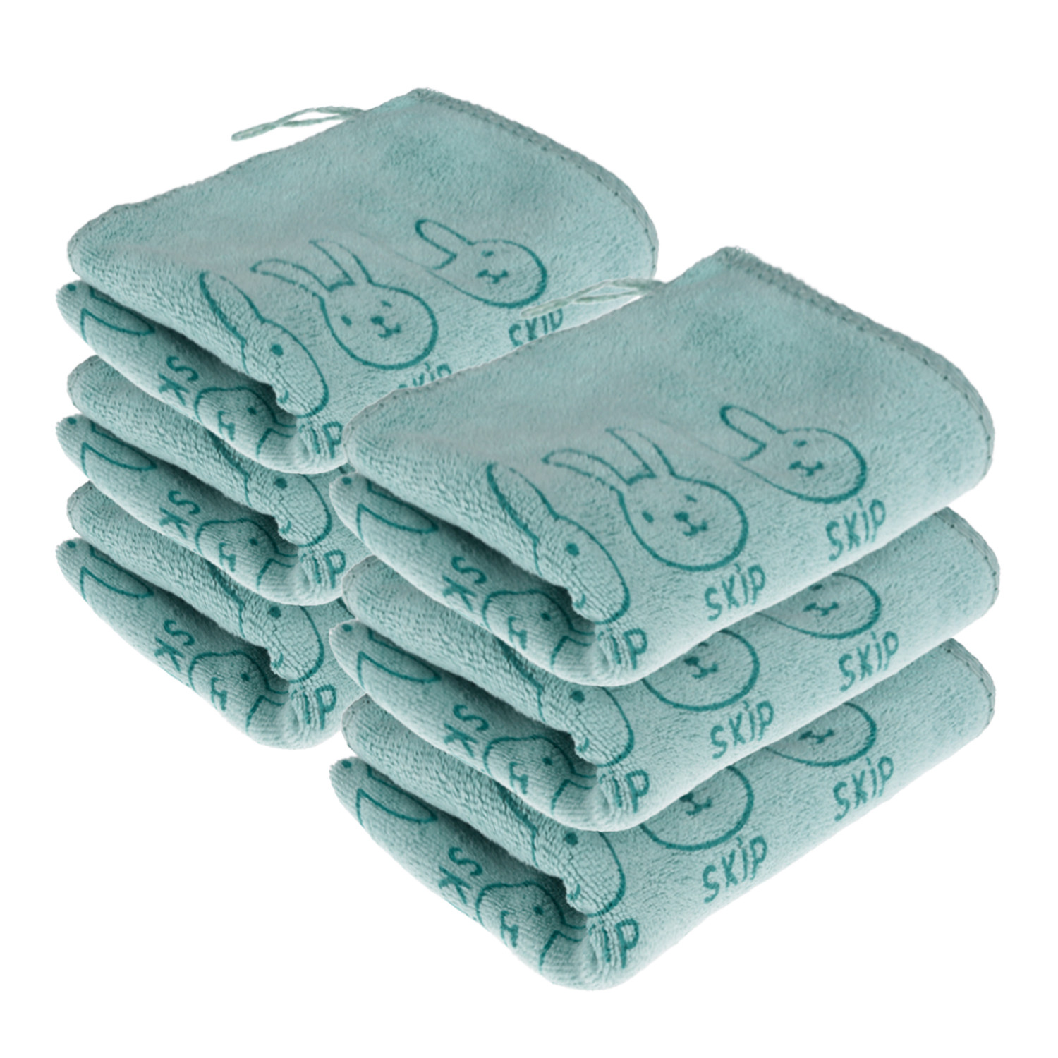 Kuber Industries Cleaning Towel | Reusable Cleaning Towel for Baby | Duster Towel for Home Cleaning | Skip Cleaning Cloth Towel with Hanging Loop | 30x40 |Green