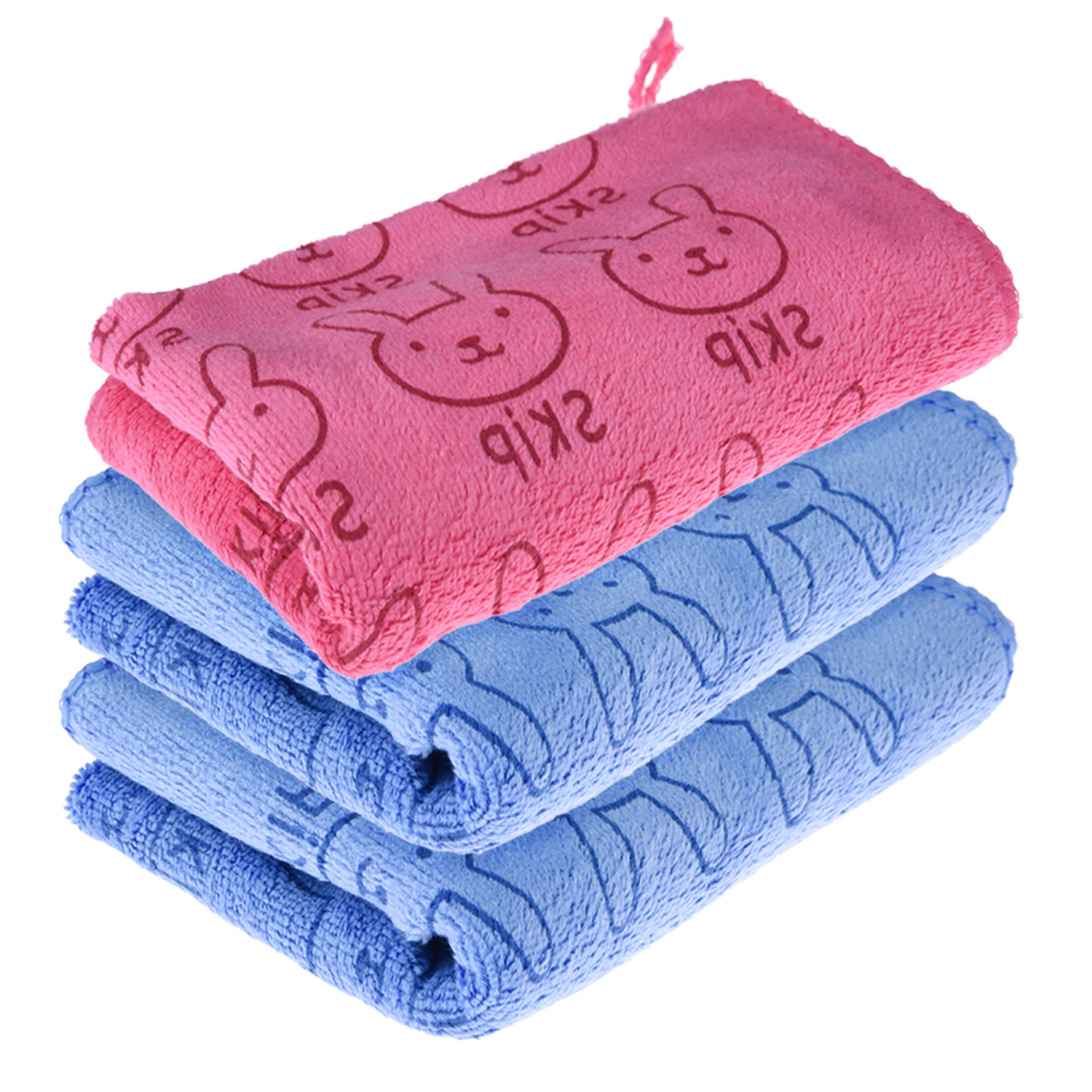 Kuber Industries Cleaning Towel | Reusable Cleaning Towel for Baby | Duster Towel for Home Cleaning | Skip Cleaning Cloth Towel with Hanging Loop | 30x40 | Pack of 3 | Multi