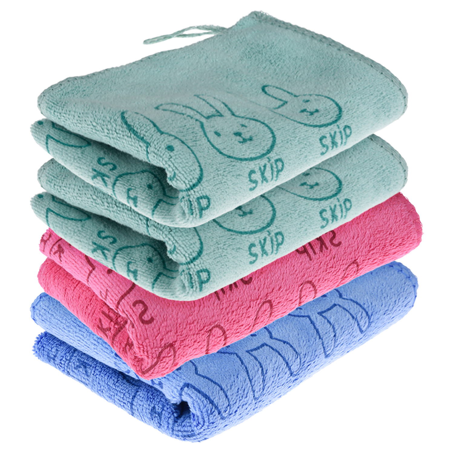 Kuber Industries Cleaning Towel | Reusable Cleaning Towel for Baby | Duster Towel for Home Cleaning | Skip Cleaning Cloth Towel with Hanging Loop | 30x40 | Pack of 4 | Multi