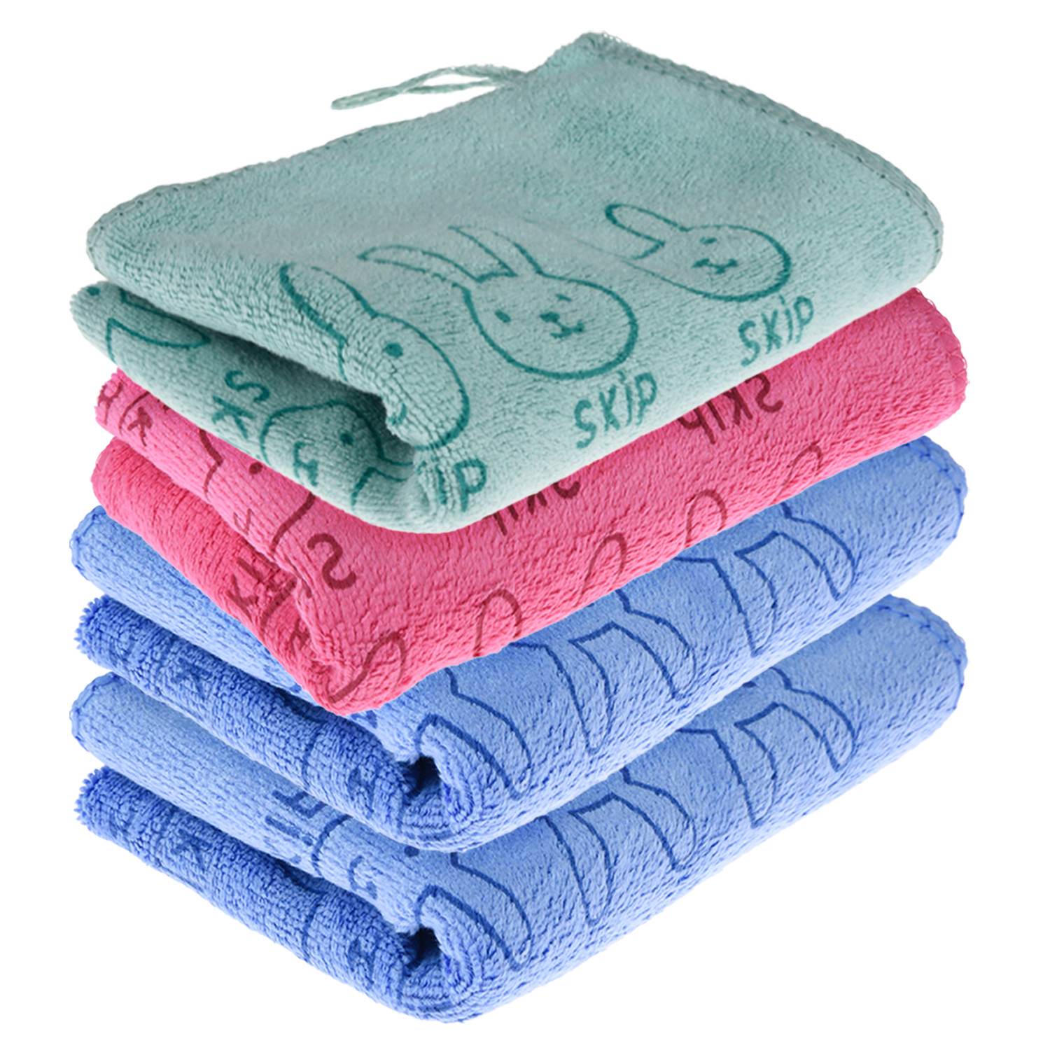 Kuber Industries Cleaning Towel | Reusable Cleaning Towel for Baby | Duster Towel for Home Cleaning | Skip Cleaning Cloth Towel with Hanging Loop | 30x40 | Pack of 4 | Multi