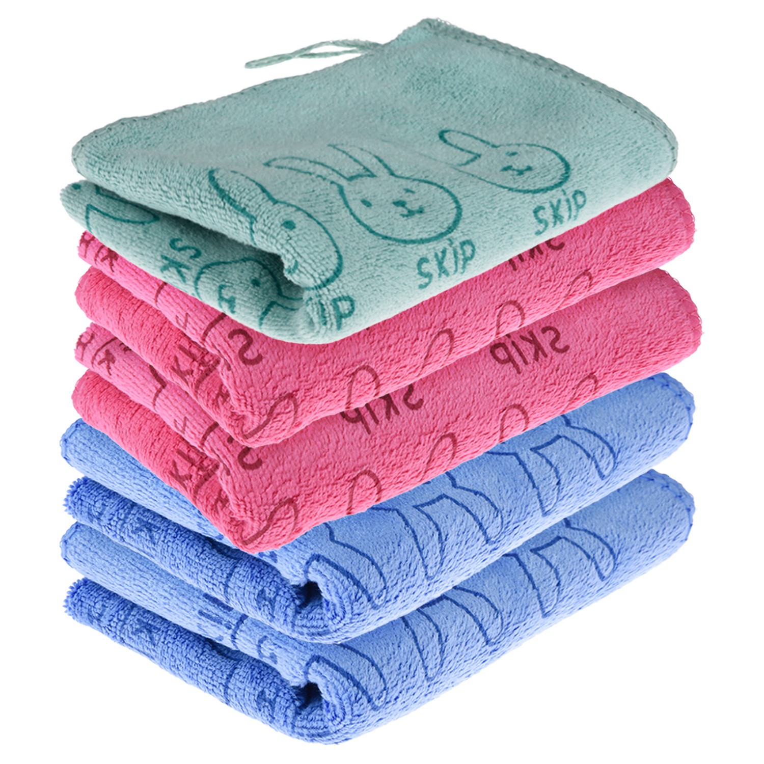 Kuber Industries Cleaning Towel | Reusable Cleaning Towel for Baby | Duster Towel for Home Cleaning | Skip Cleaning Cloth Towel with Hanging Loop | 30x40 | Pack of 5 | Multi