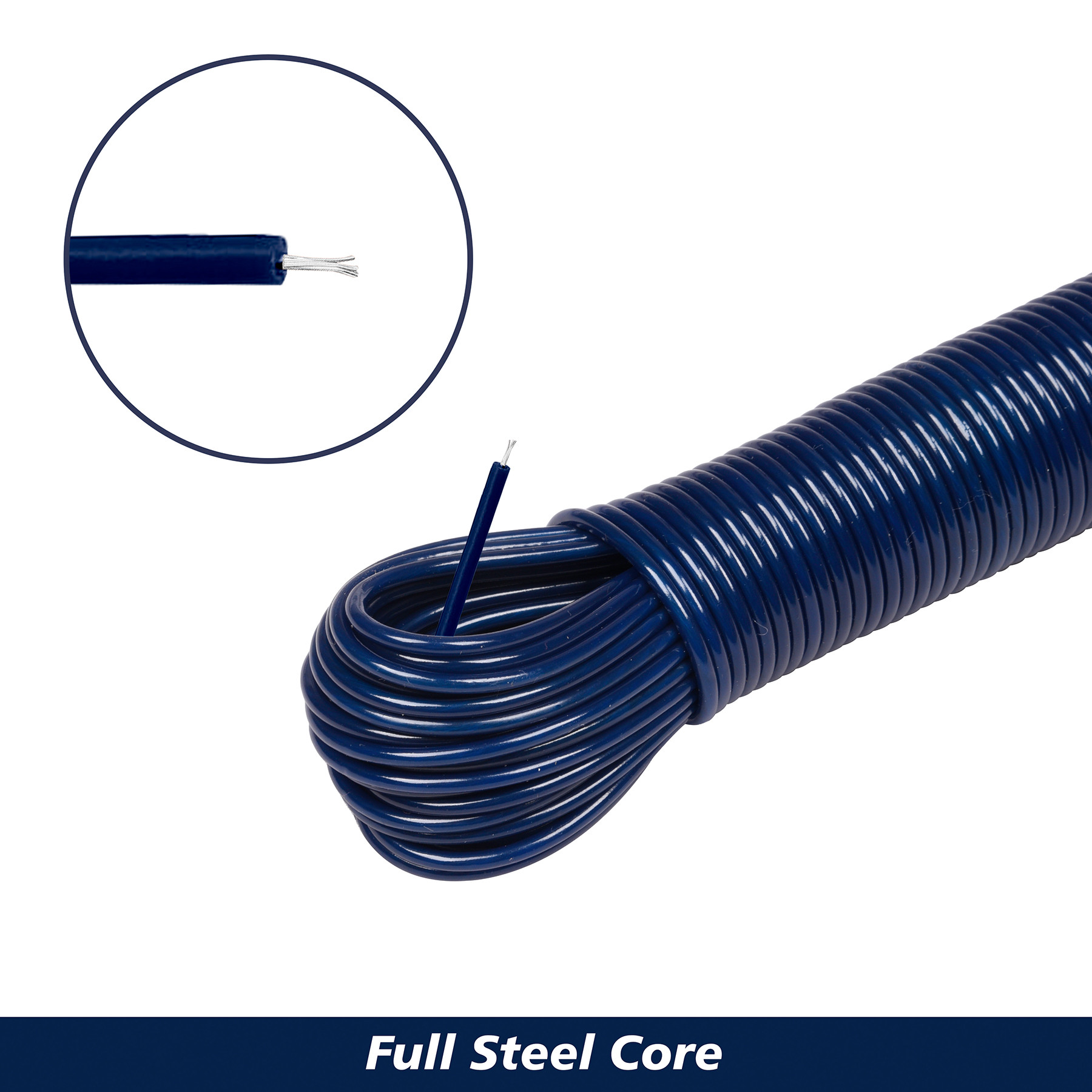 Kuber Industries Cloth Drying Rope  PVC Coated Laundry Line Rope  Laundry Clothesline  Cloth Drying Wire Rope with 2 Hooks  Clothes Drying Line  20 MTR  Multicolor