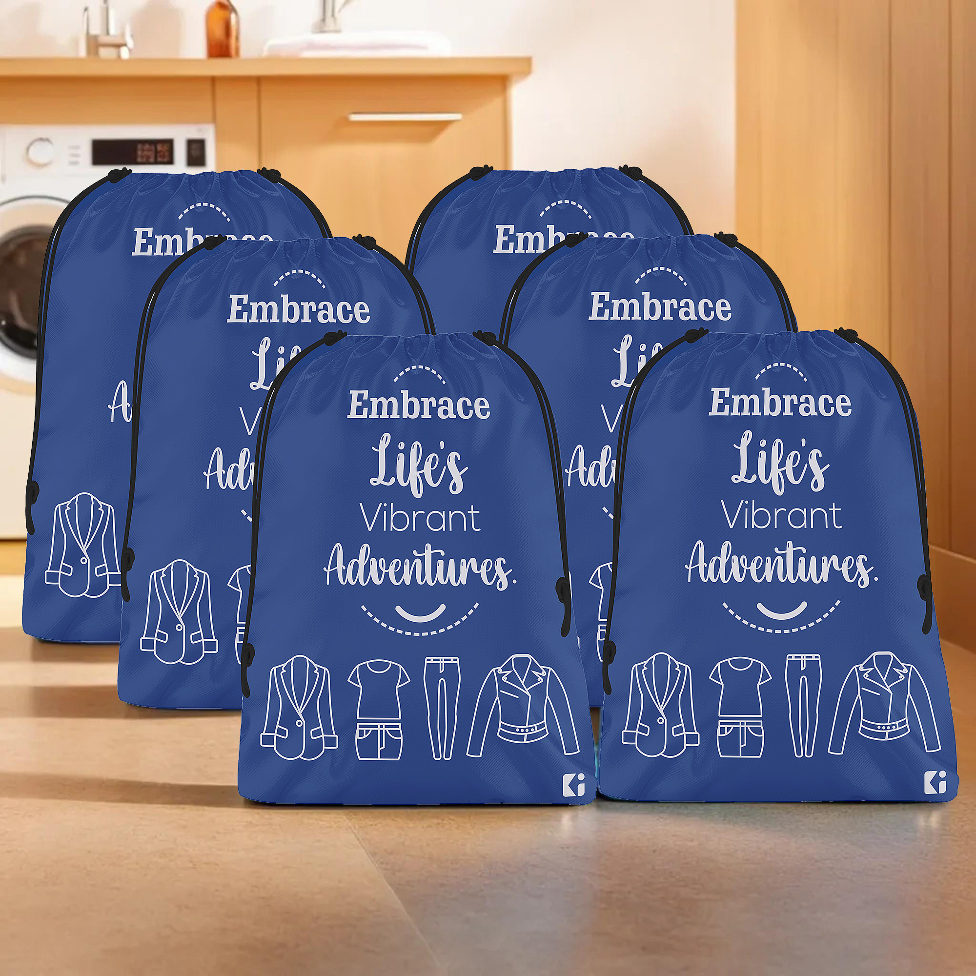 Kuber Industries Cloth Storage Bag | Storage Organizer | Travel Cloth Carrying Bag | Garments Cover for Laundry | Travel Storage Organizer for Clothing | Medium | Royal Blue
