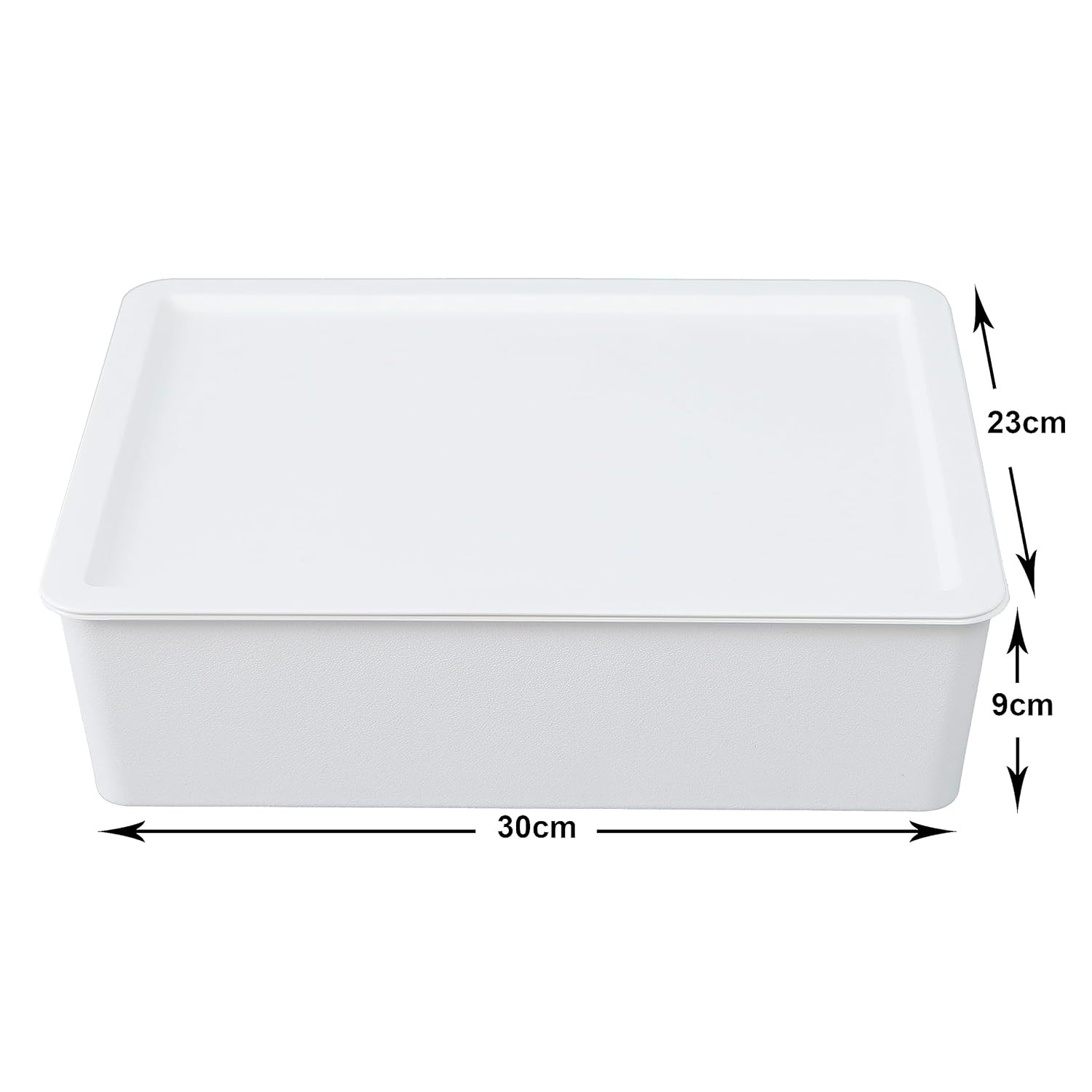 Kuber Industries Cloth Storage Box 15 Compartment with Lid|Wardrobe Organizer For clothes (White)