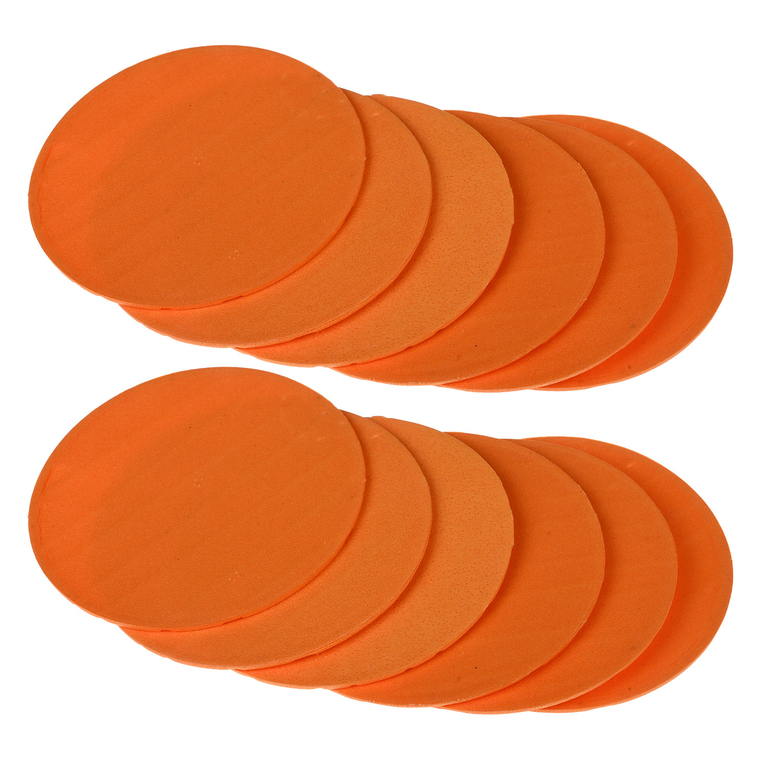 Kuber Industries Coaster | Round Drink Coasters | Foam Tea Coasters for Kitchen | Coasters for Dining Table | Office Desk Coasters | Lining Round Coaster |Orange