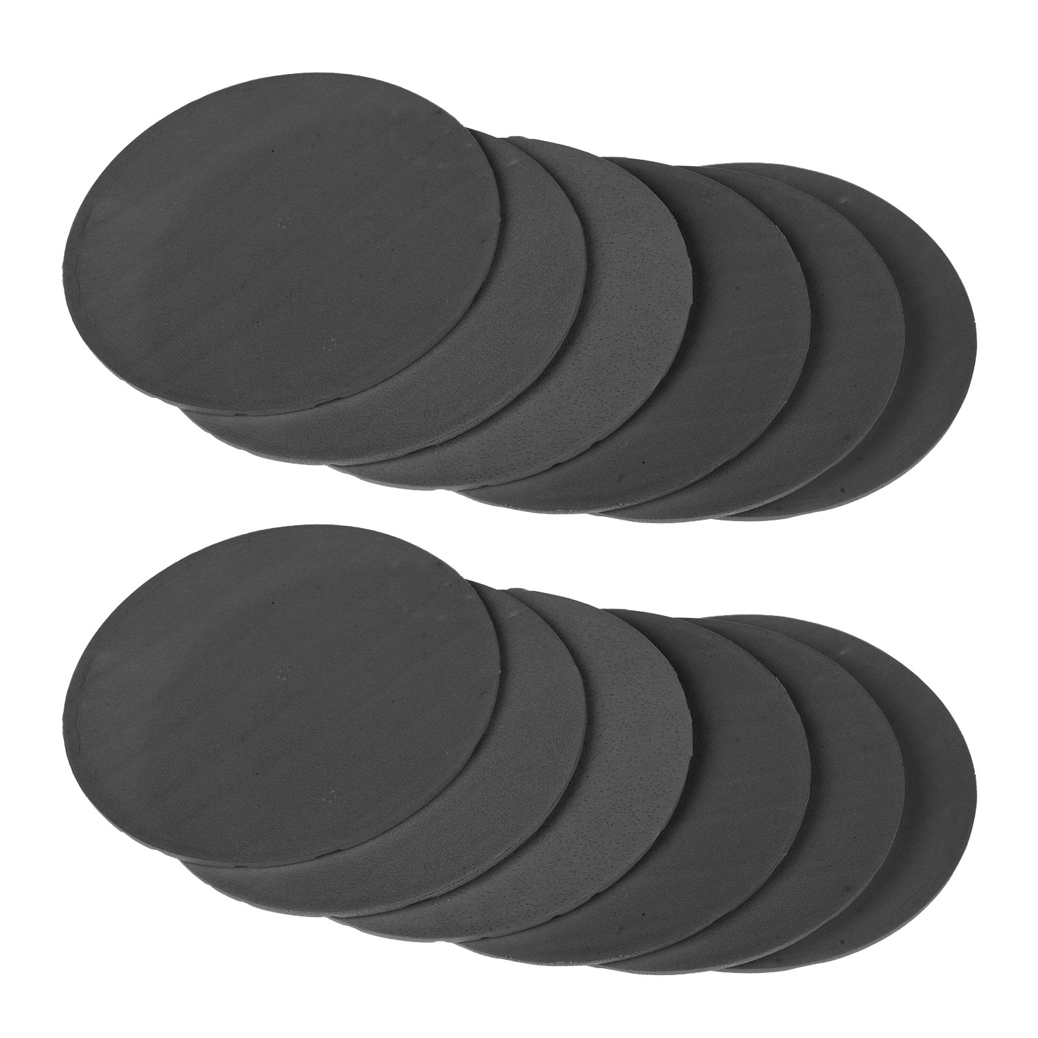 Kuber Industries Coaster | Round Drink Coasters | Foam Tea Coasters for Kitchen | Coasters for Dining Table | Office Desk Coasters | Lining Round Coaster |Gray