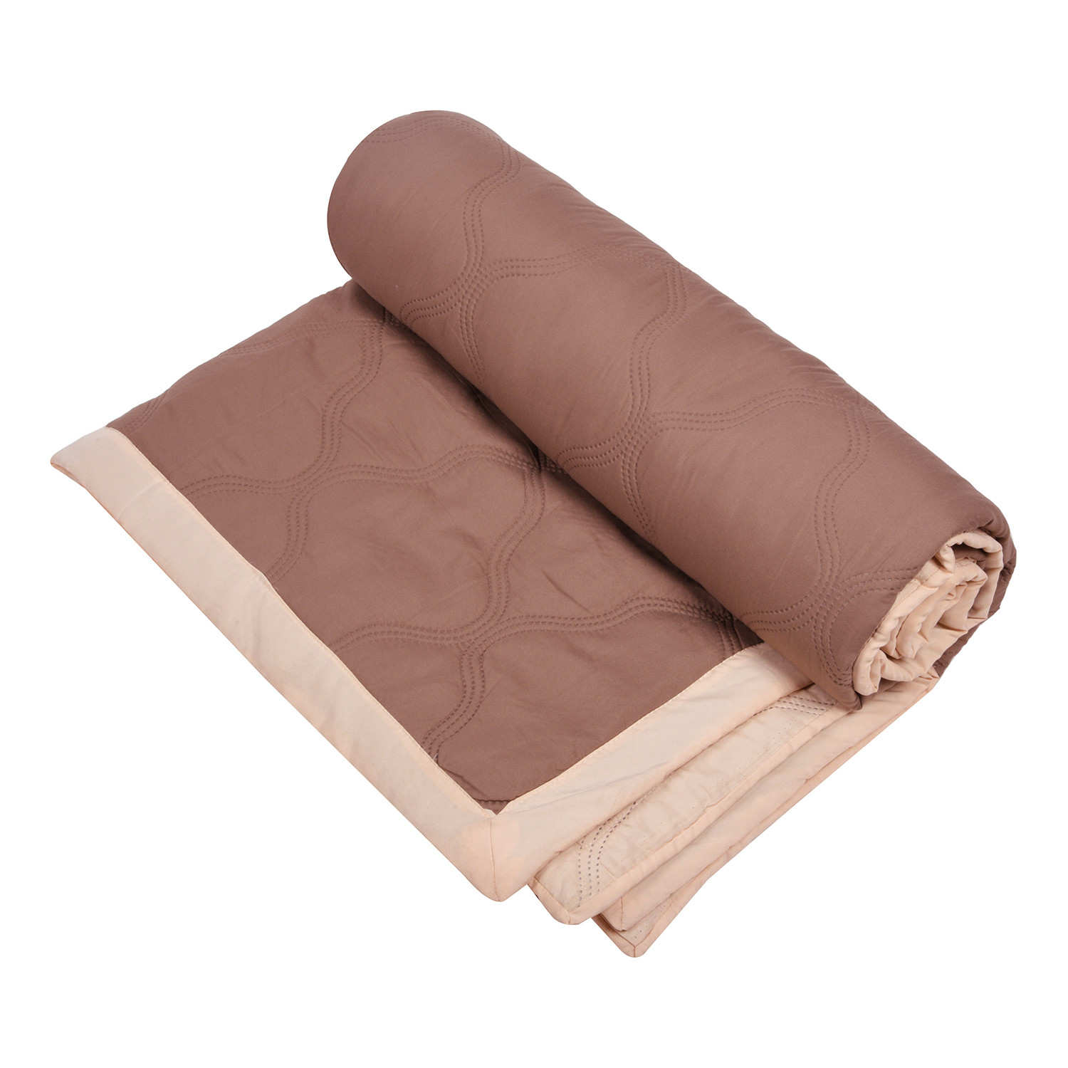 Kuber Industries Comforter  Microfiber Blanket for Summer  Blanket for Winter  Quilted Blanket Cover  Reversible Comforter  Blanket for Double Bed  Brown