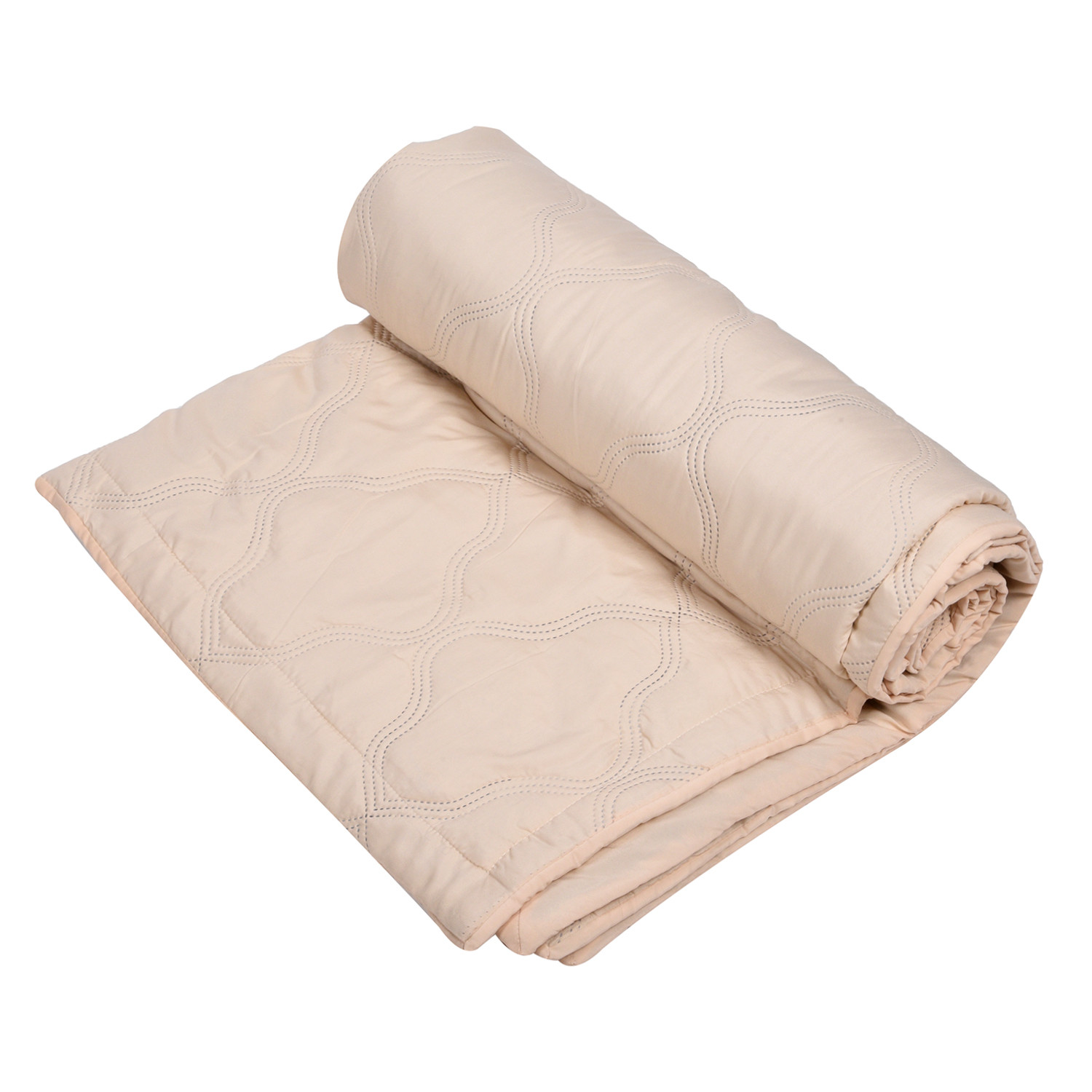 Kuber Industries Comforter  Microfiber Blanket for Summer  Blanket for Winter  Quilted Blanket Cover  Reversible Comforter  Blanket for Double Bed  Cream