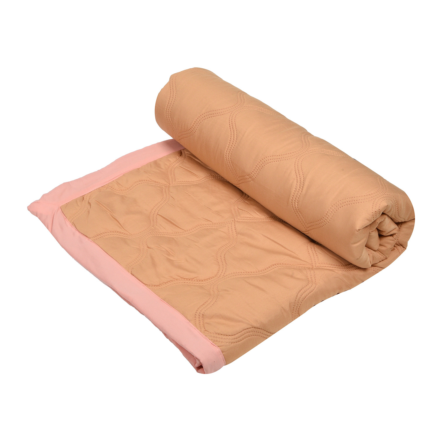 Kuber Industries Comforter  Microfiber Blanket for Summer  Blanket for Winter  Quilted Blanket Cover  Reversible Comforter  Blanket for Double Bed  Beige