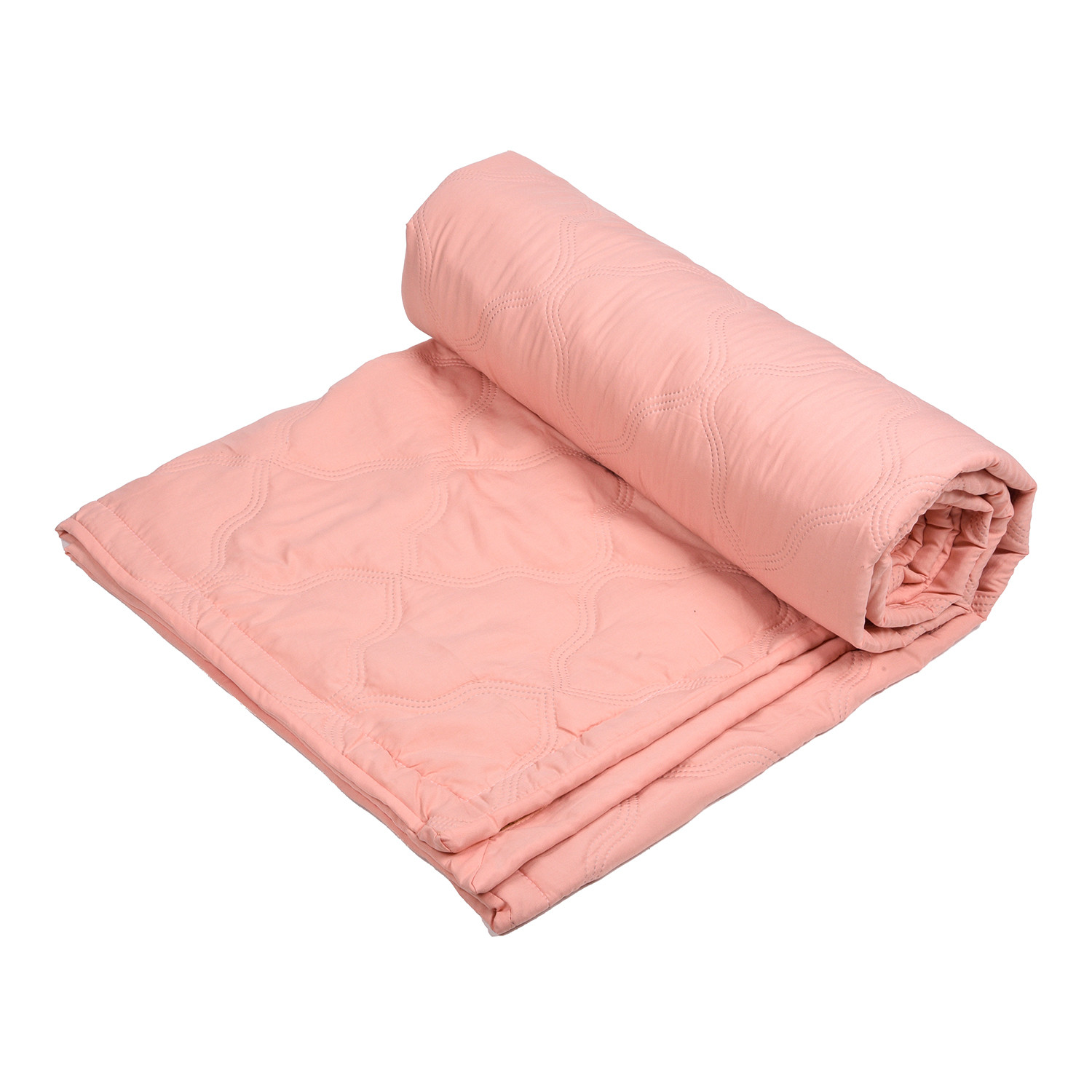 Kuber Industries Comforter | Microfiber Blanket for Summer | Blanket for Winter | Quilted Blanket Cover | Reversible Comforter | Blanket for Double Bed | Peach