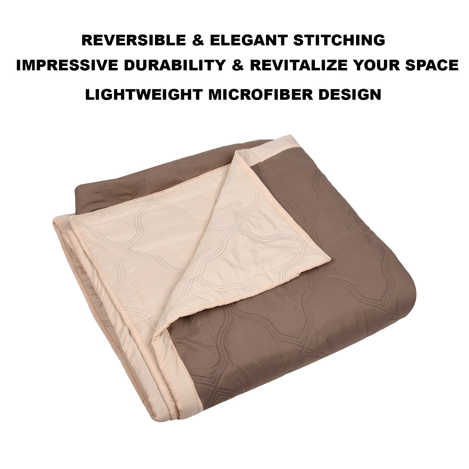 Kuber Industries Comforter  Microfiber Blanket for Summer  Blanket for Winter  Quilted Blanket Cover  Reversible Comforter  Blanket for Double Bed  Gray