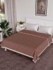 Comforter | Microfiber Blanket for Summer | Blanket for Winter | Quilted Blanket Cover | Reversible Comforter | Blanket for Double Bed | Brown