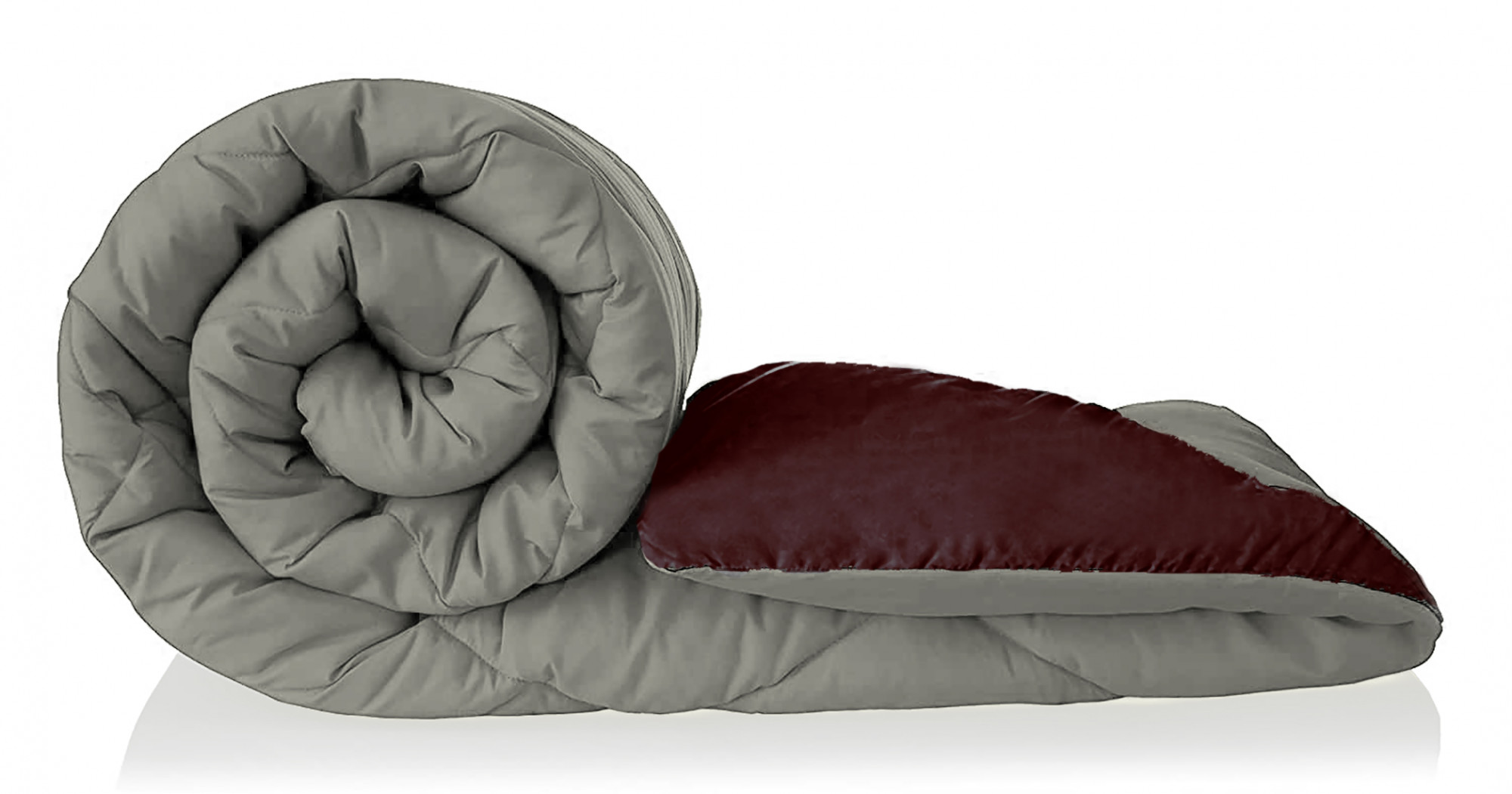 Kuber Industries Comforter for Double Bed|Microfiber Winter Comforter for Double Bed|220 GSM Reversible Comforter|AC Quilt|Dohar|Blanket |Grey & Black