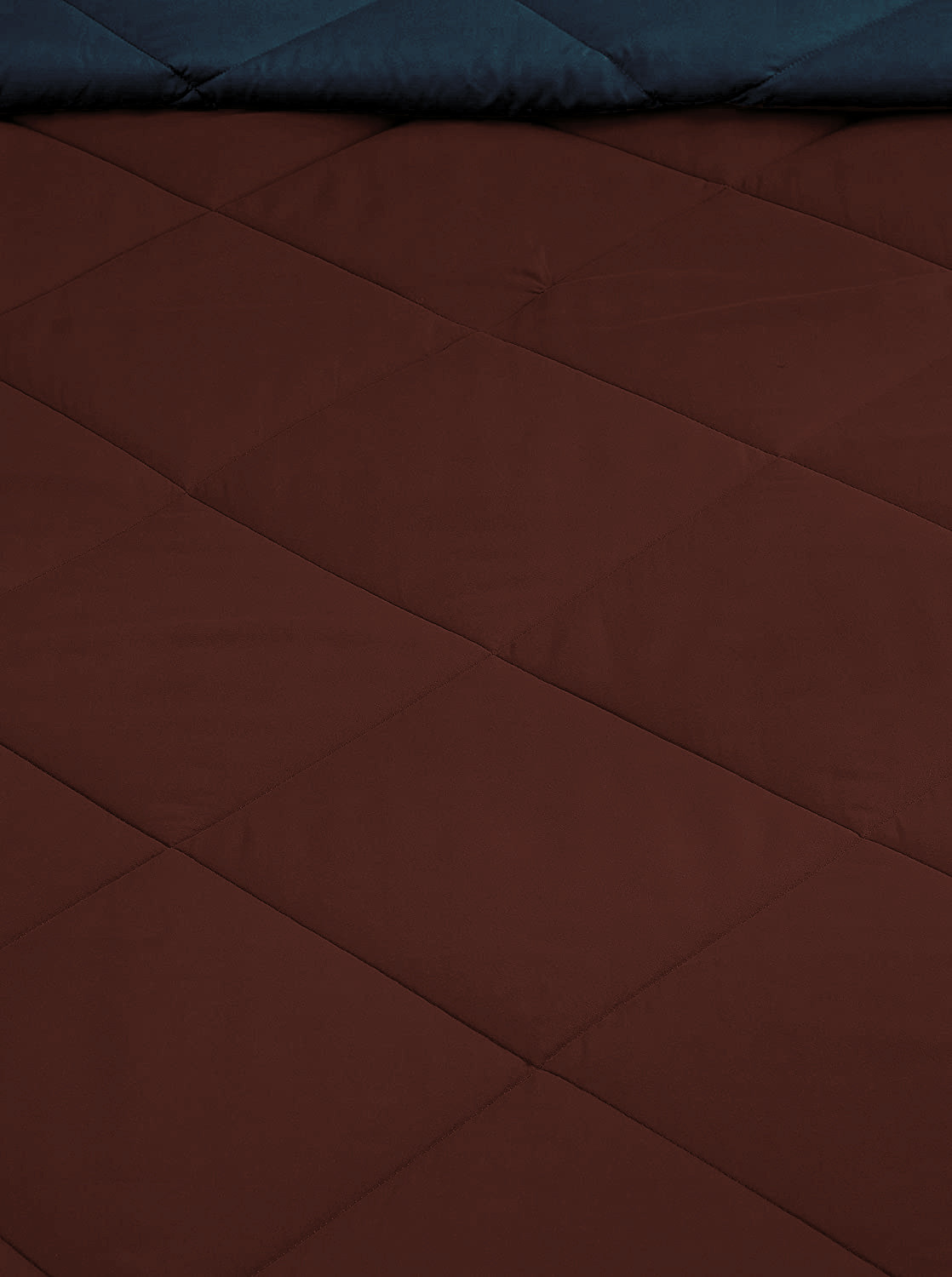 Kuber Industries Comforter for Double Bed|Microfiber Winter Comforter for Double Bed|220 GSM Reversible Comforter|AC Quilt|Dohar|Blanket |Brown & Navy Blue