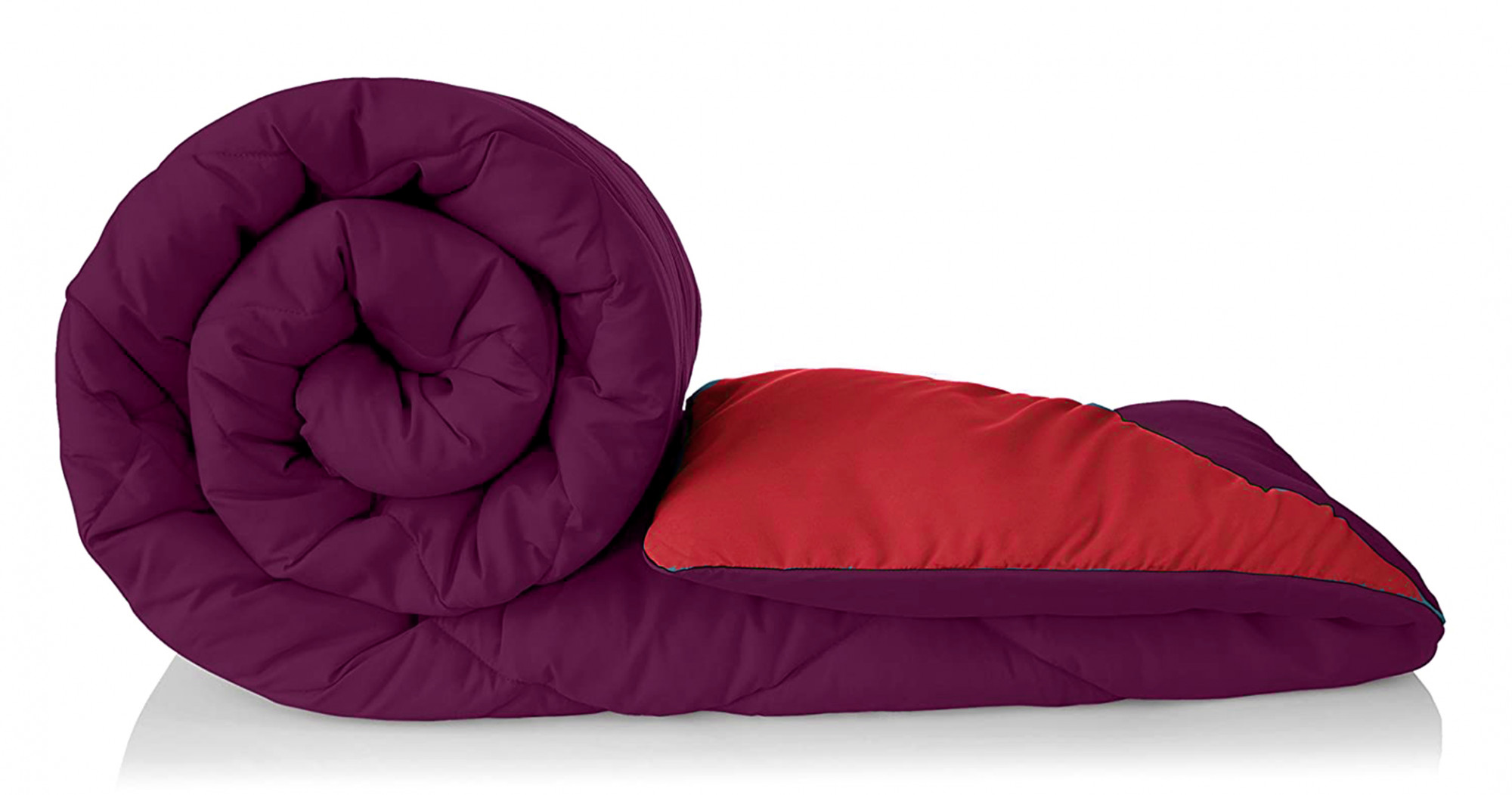Kuber Industries Comforter for Double Bed|Microfiber Winter Comforter for Double Bed|220 GSM Reversible Comforter|AC Quilt|Dohar|Blanket |Purple & Pink
