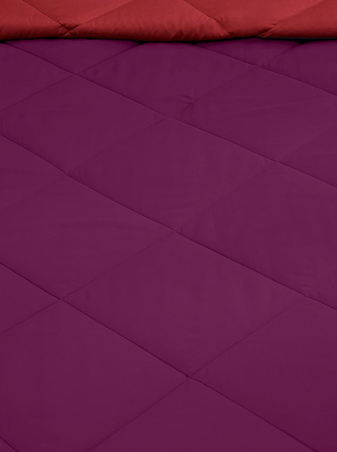 Kuber Industries Comforter for Double Bed|Microfiber Winter Comforter for Double Bed|220 GSM Reversible Comforter|AC Quilt|Dohar|Blanket |Purple & Pink