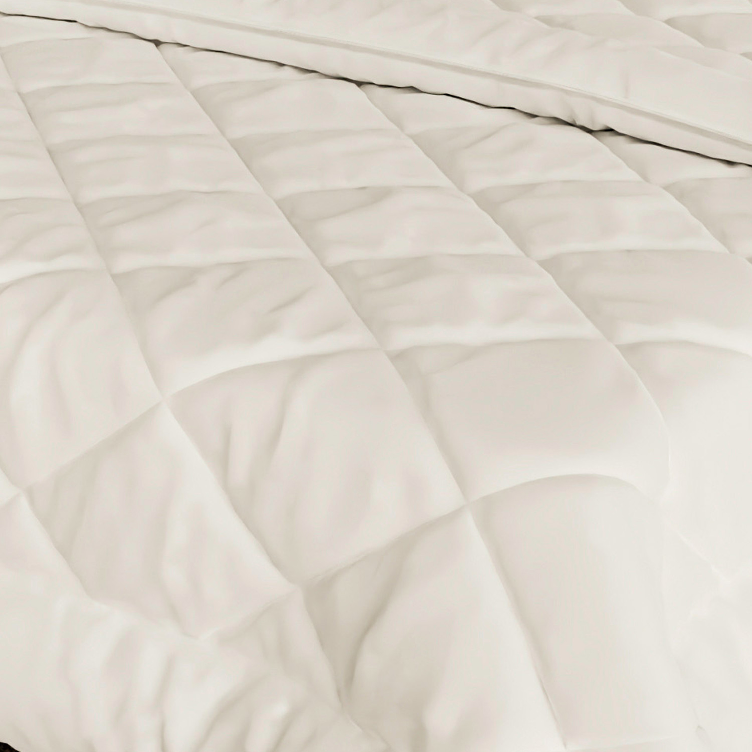 Kuber Industries Comforter for Single Bed|Microfiber Winter Dohar for Single Bed|220 GSM Reversible Comforter|AC Quilt (White)